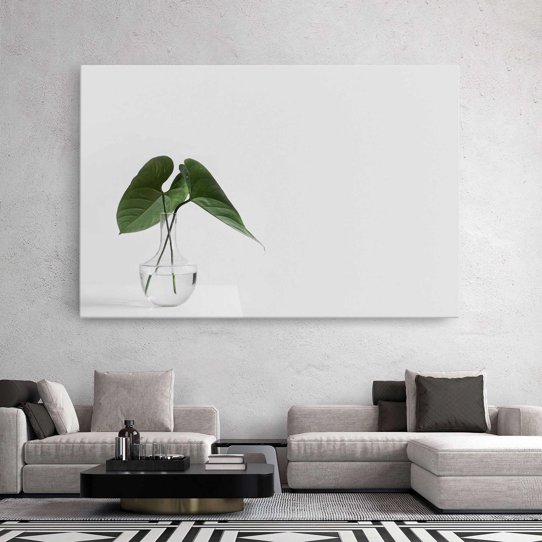 White Table Vase mockup 2