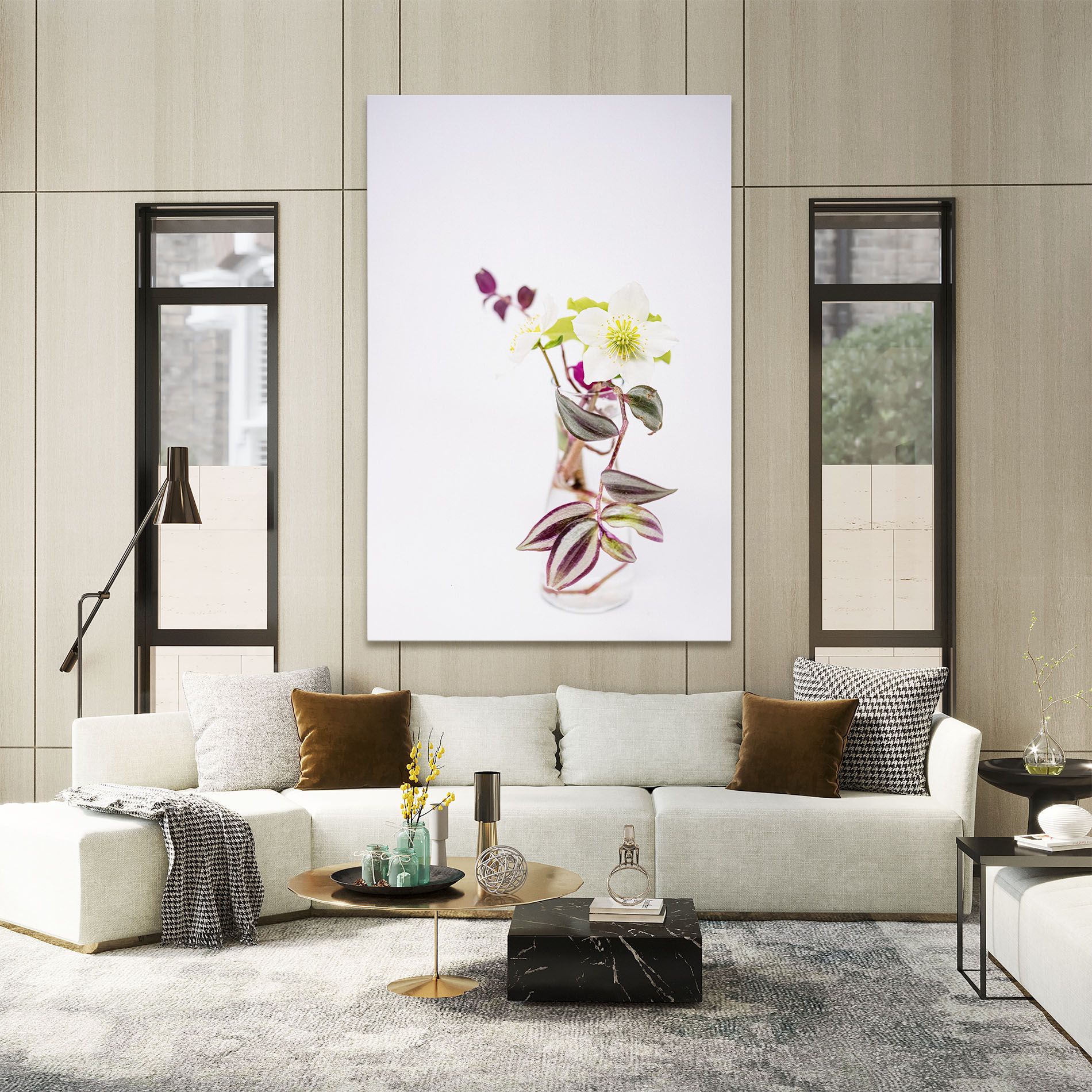 Pretty Leaf Vase mockup 2