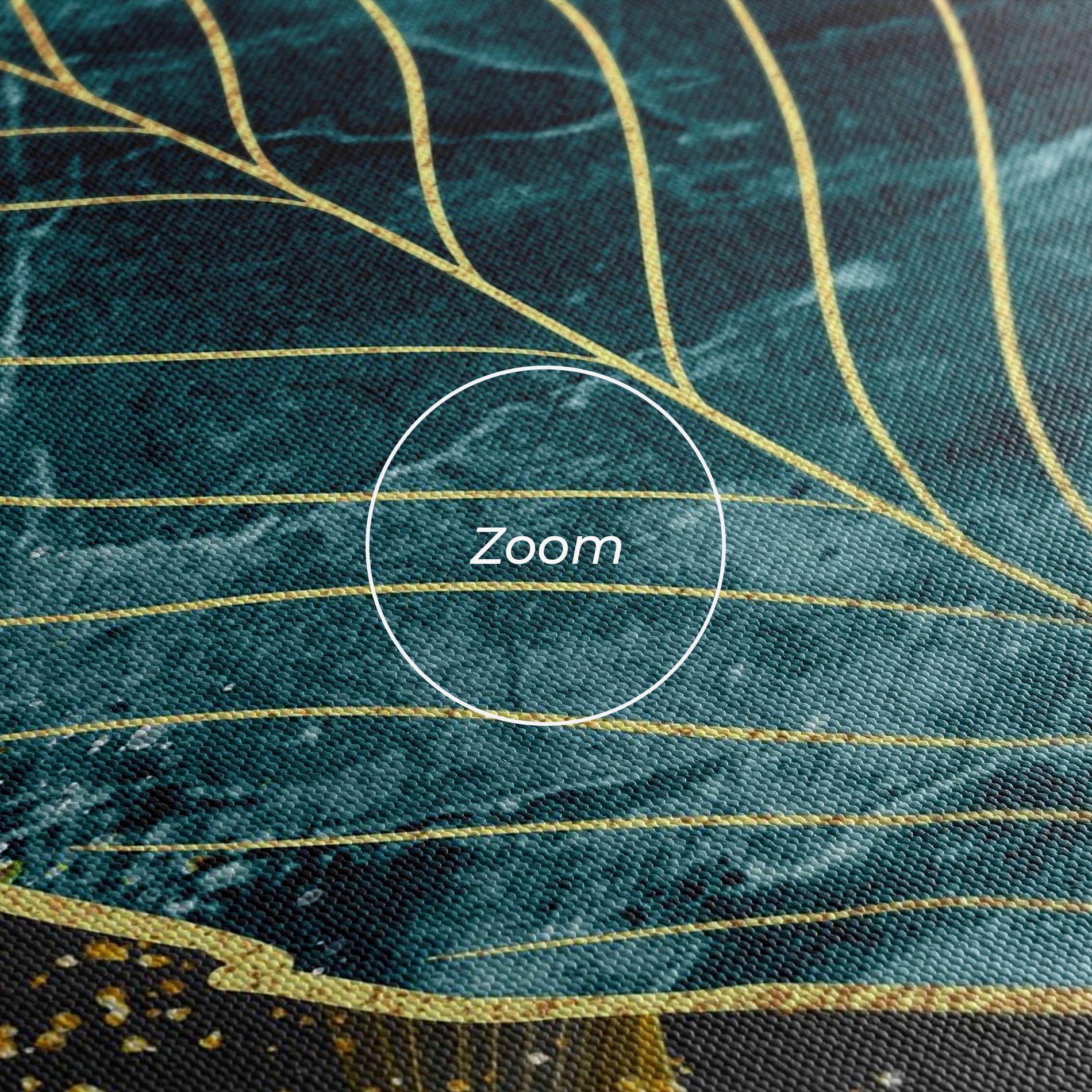 Golden Leaves Blue mockup 3