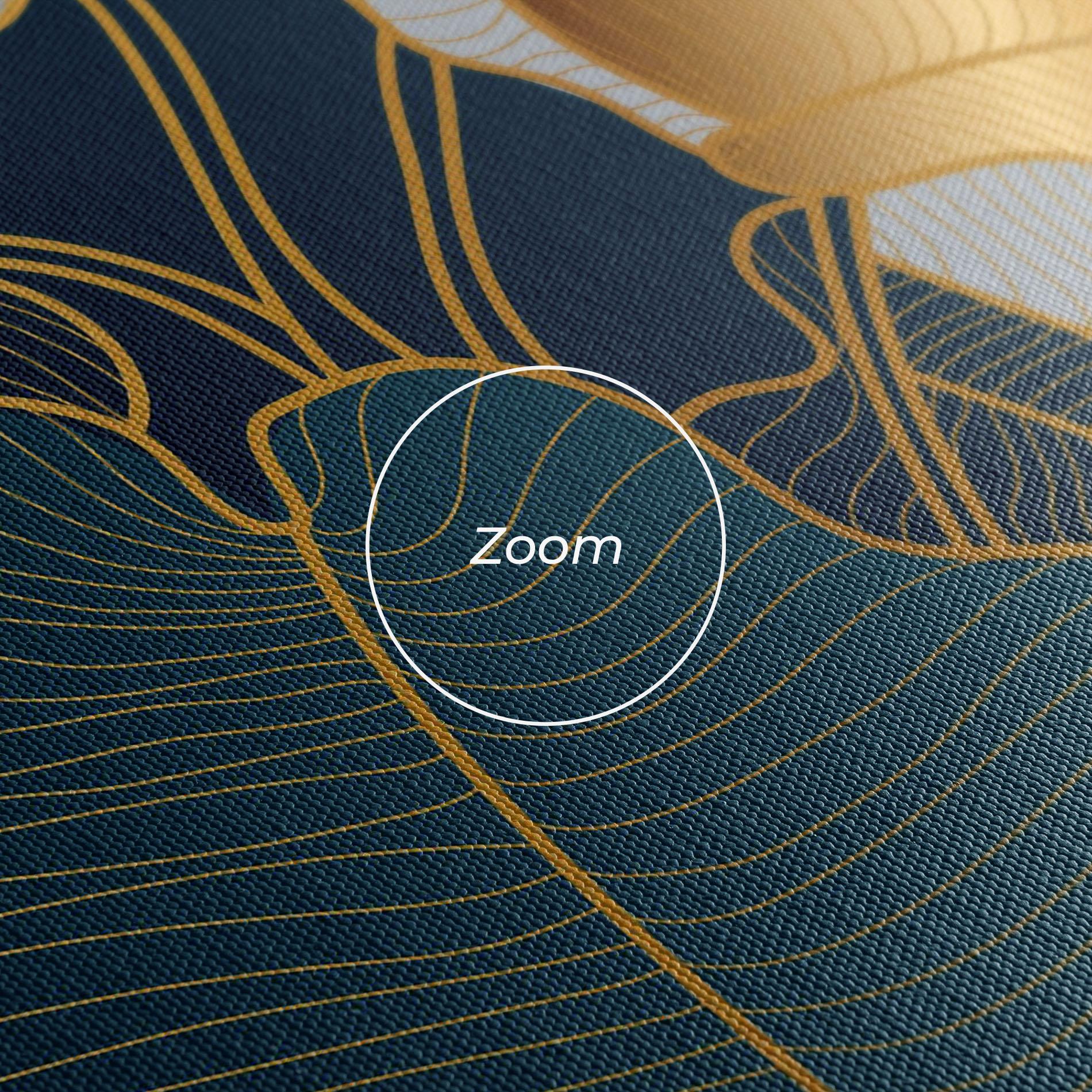 Leinwandbild Golden Leaves mockup 3