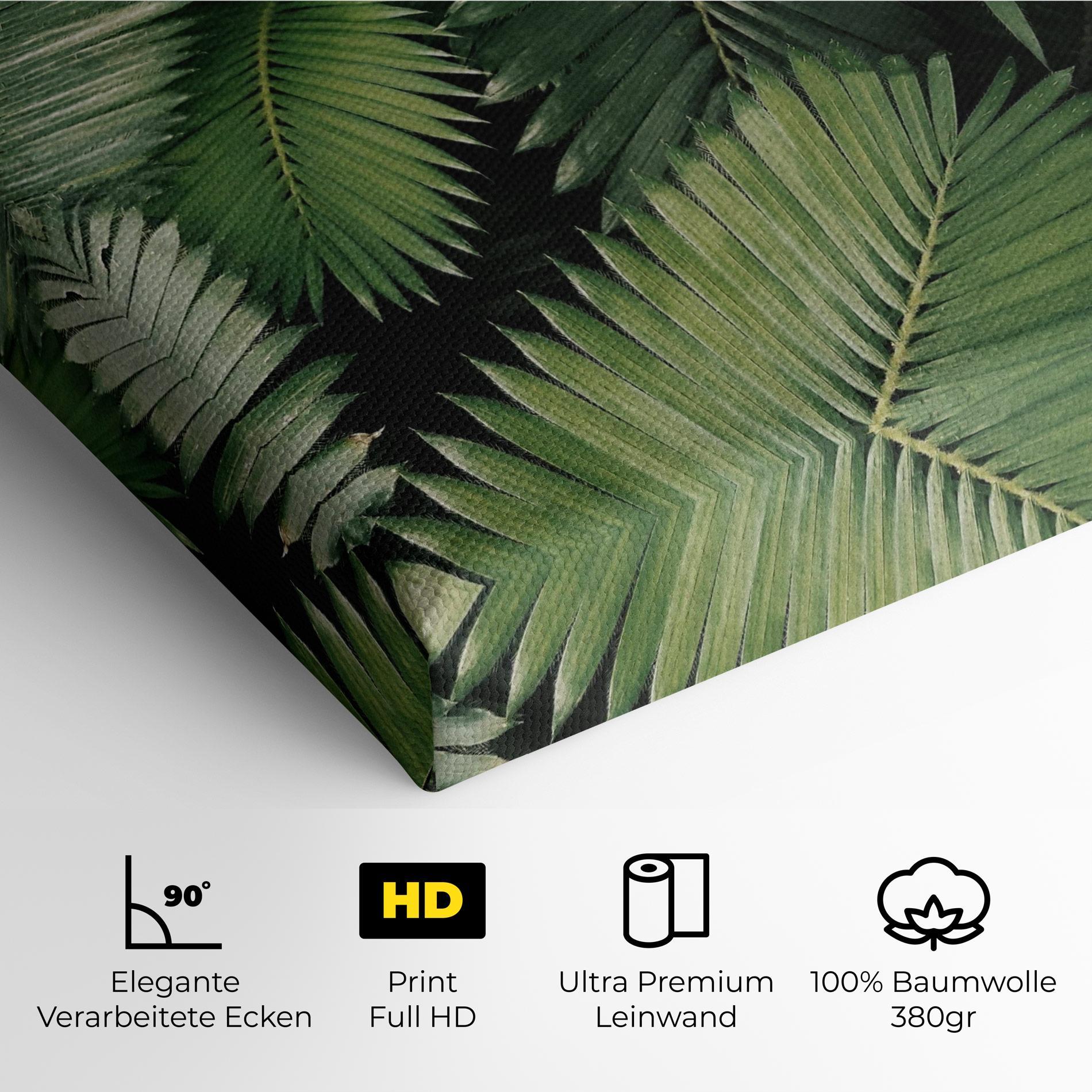 Leinwandbild Green Leaves mockup 4