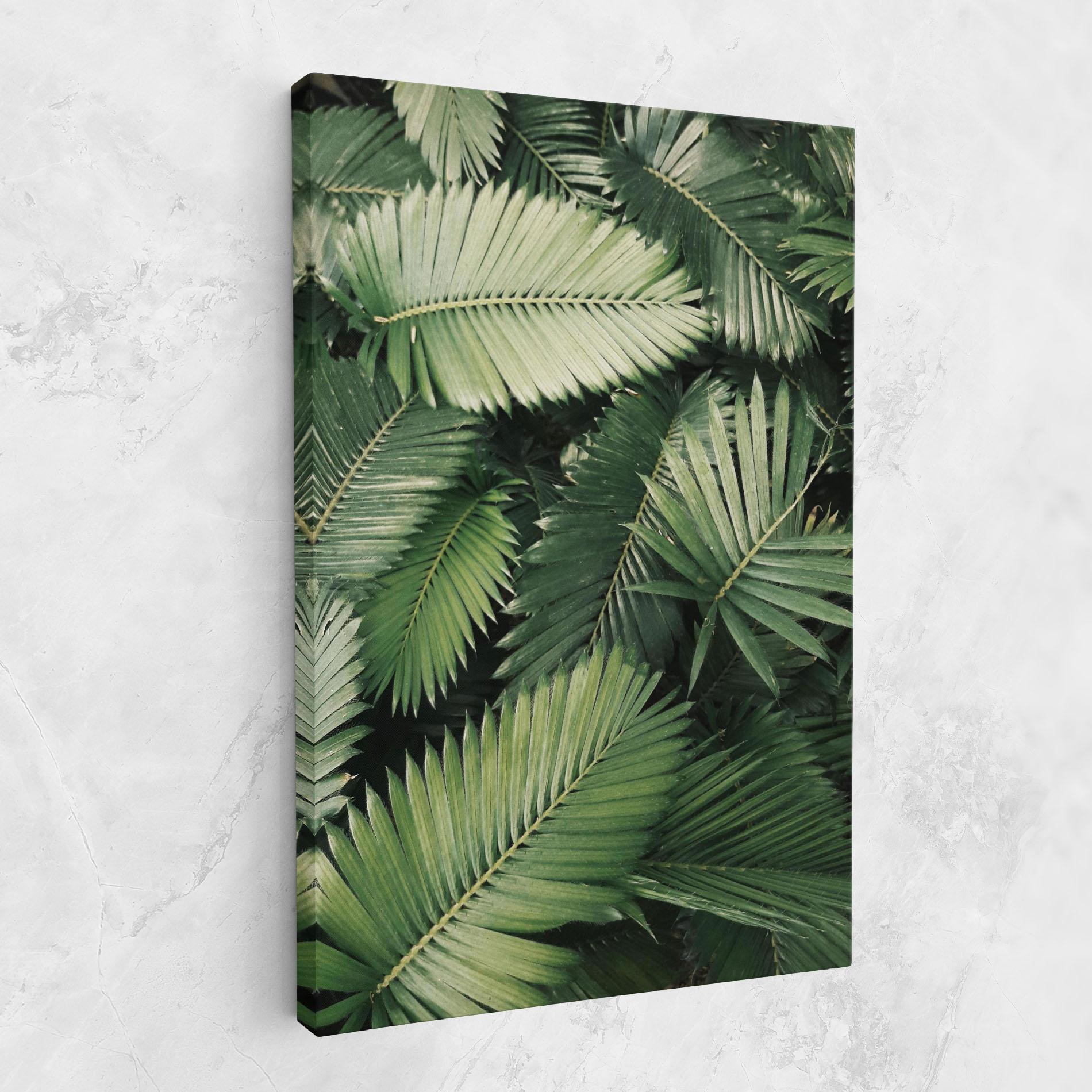Leinwandbild Green Leaves mockup 1