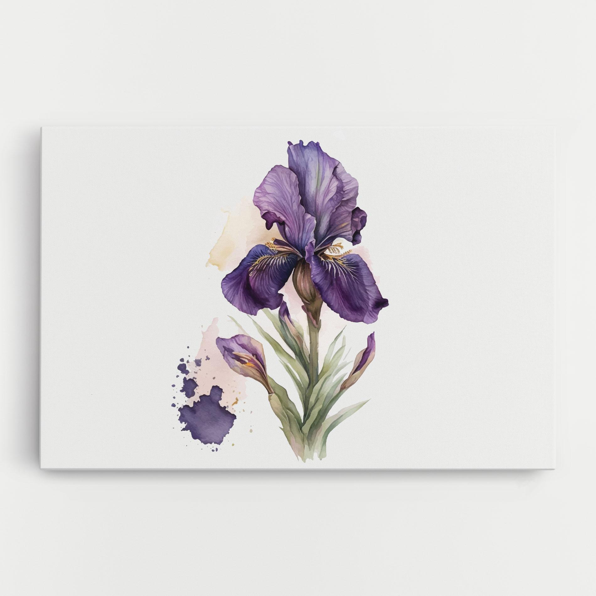 Leinwandbild Beautiful Purple Iris mockup 0