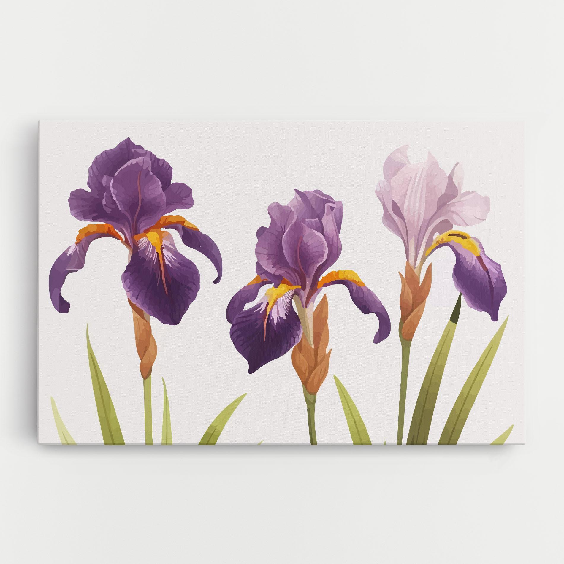 Leinwandbild Iris Leaf mockup 0