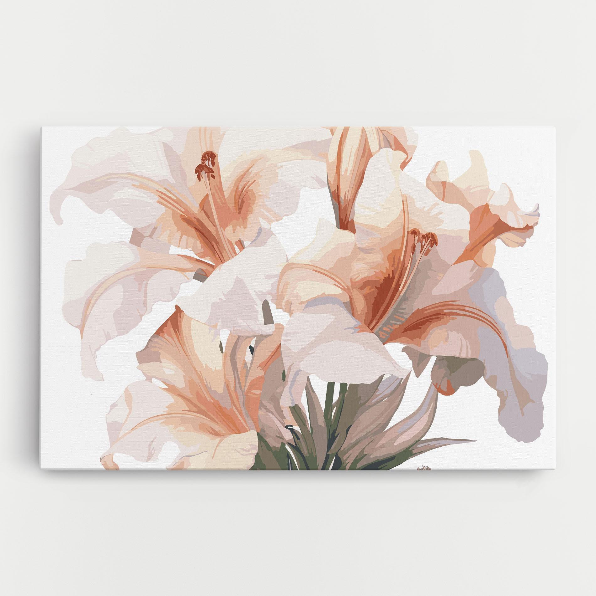 Leinwandbild Light Orange Iris mockup 0