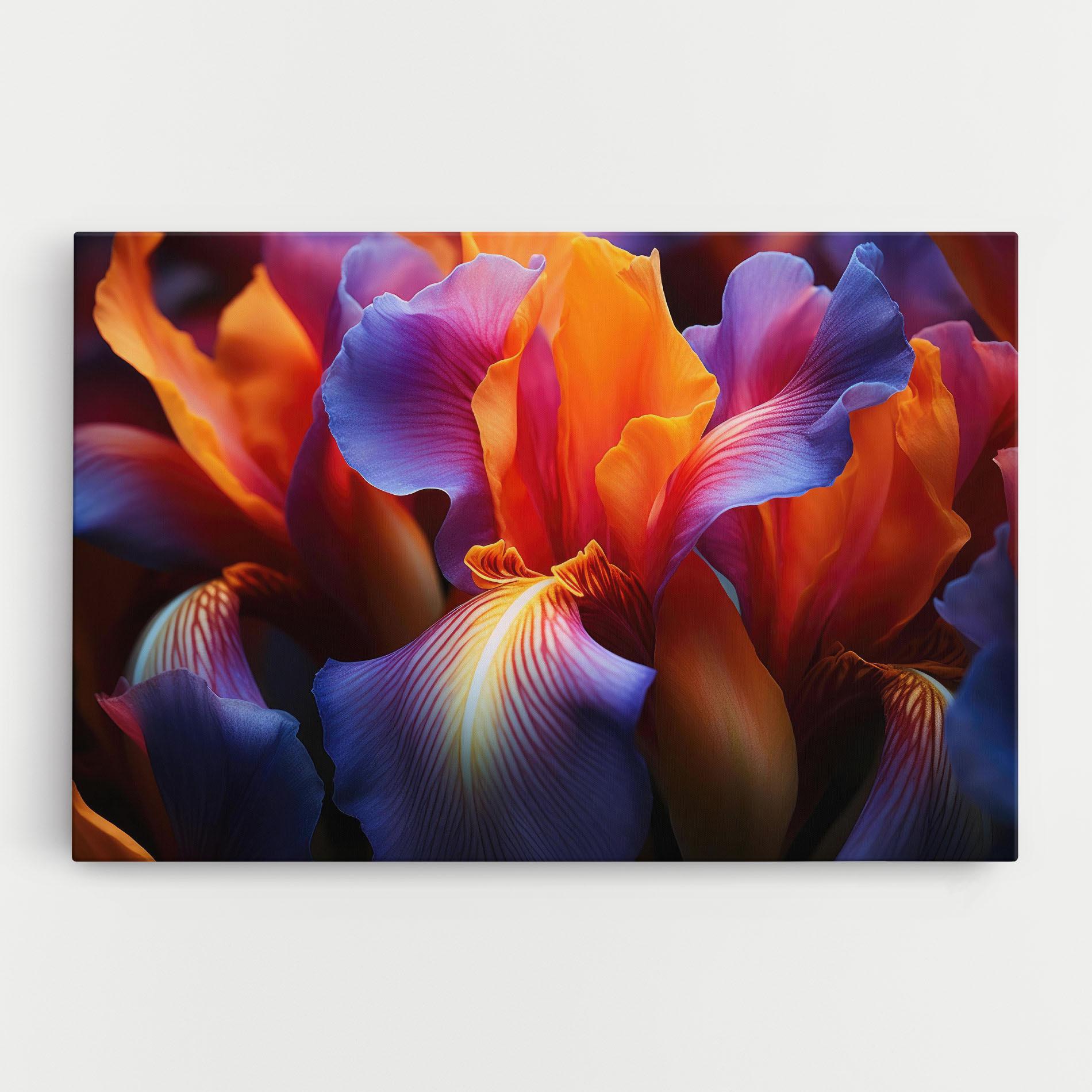 Leinwandbild Orange Purple Iris mockup 0