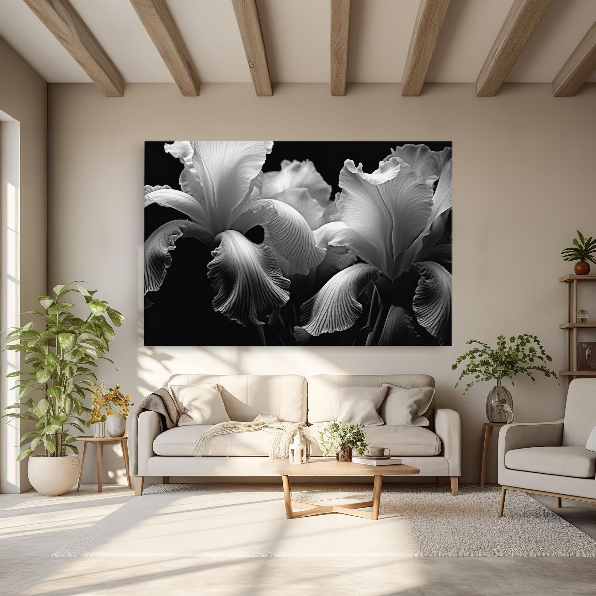 Leinwandbild Grey Iris mockup 6