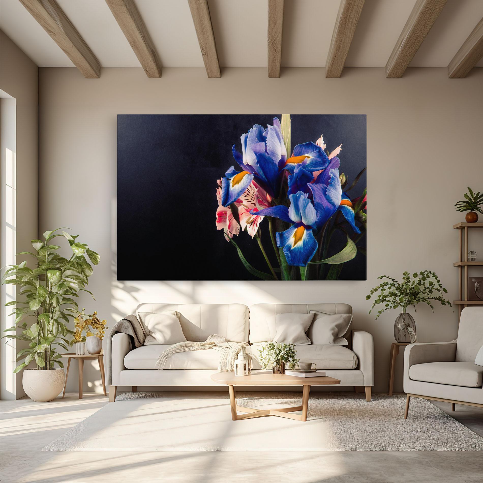 Leinwandbild Iris Bouquet mockup 6