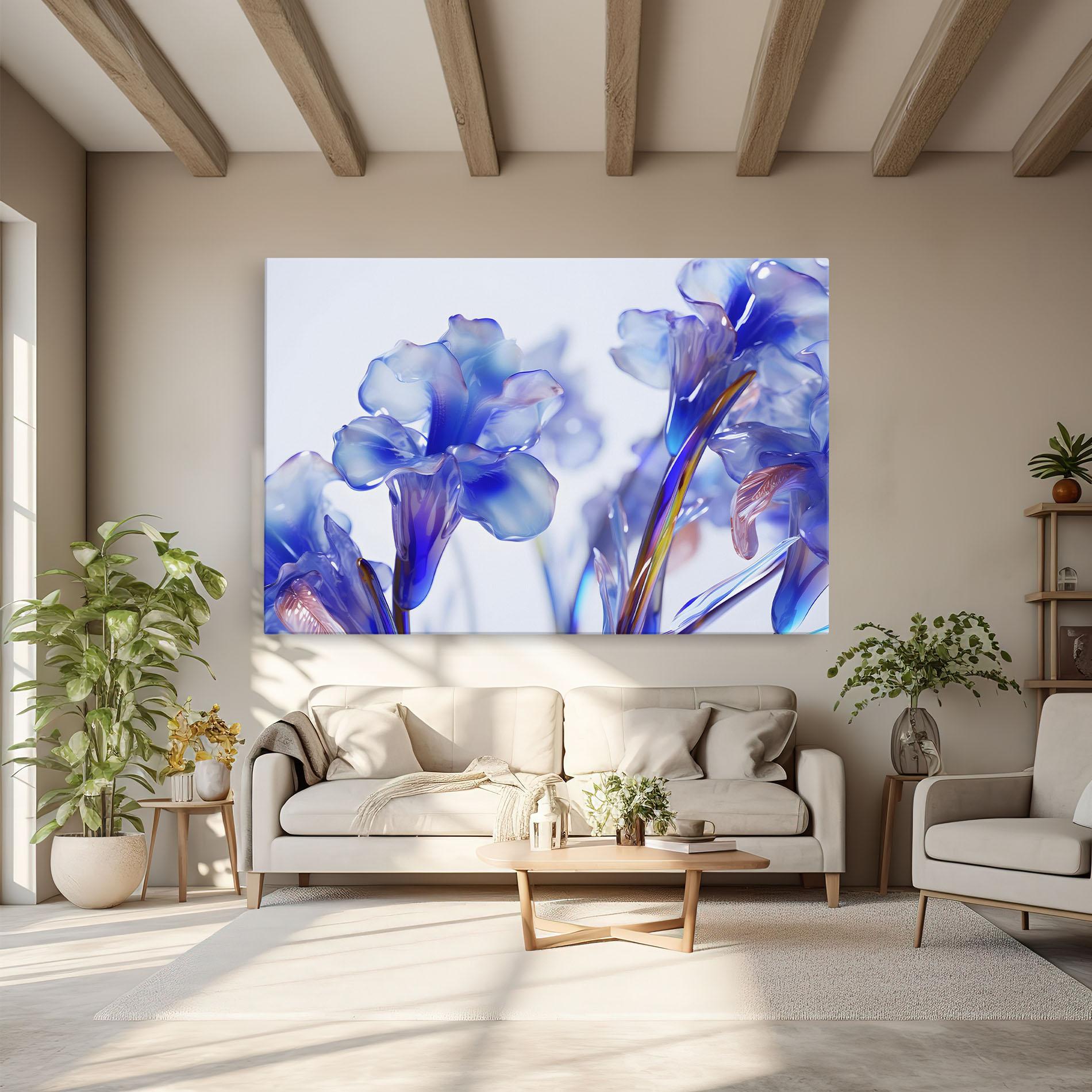 Leinwandbild Iris Glass mockup 6