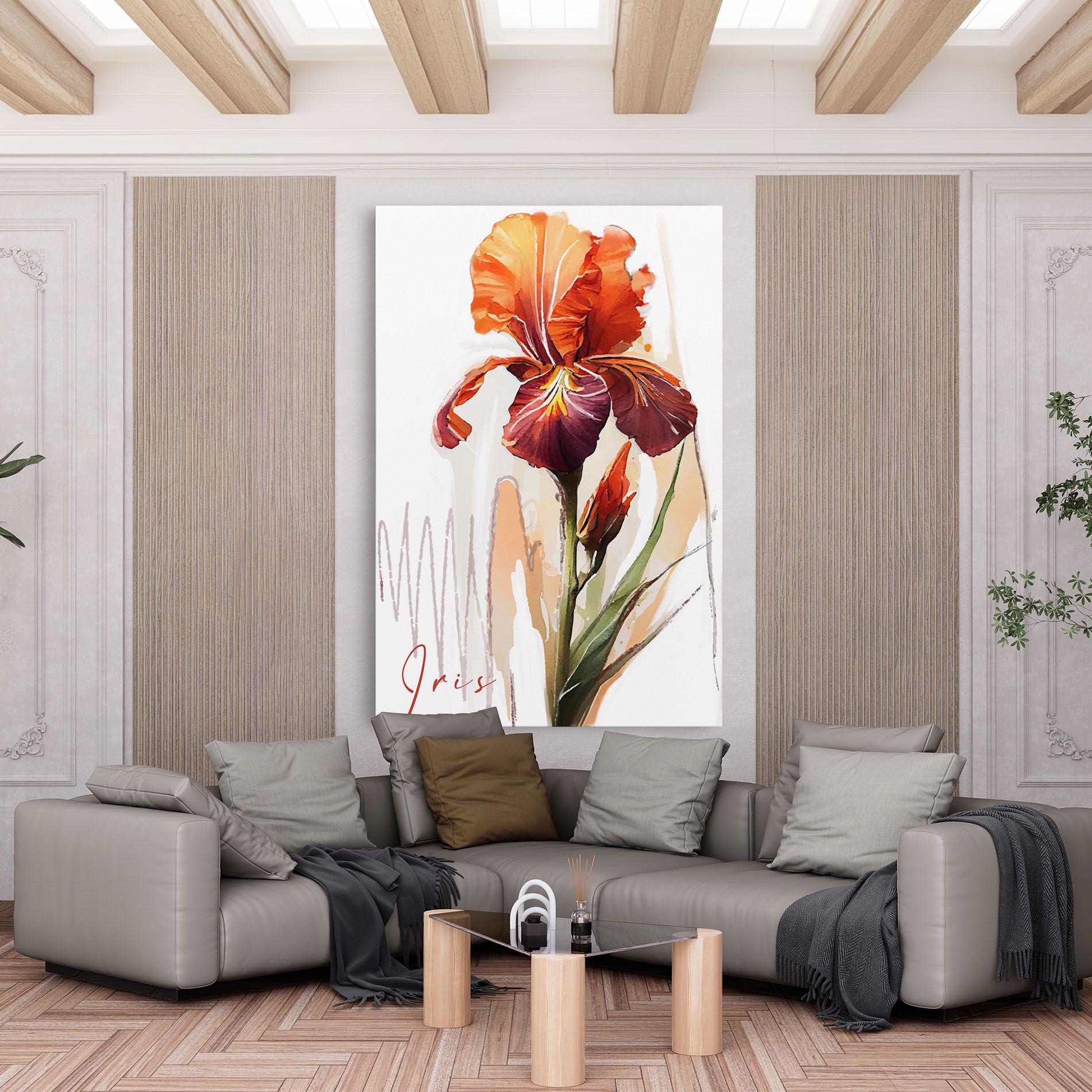 Orange Iris mockup 6