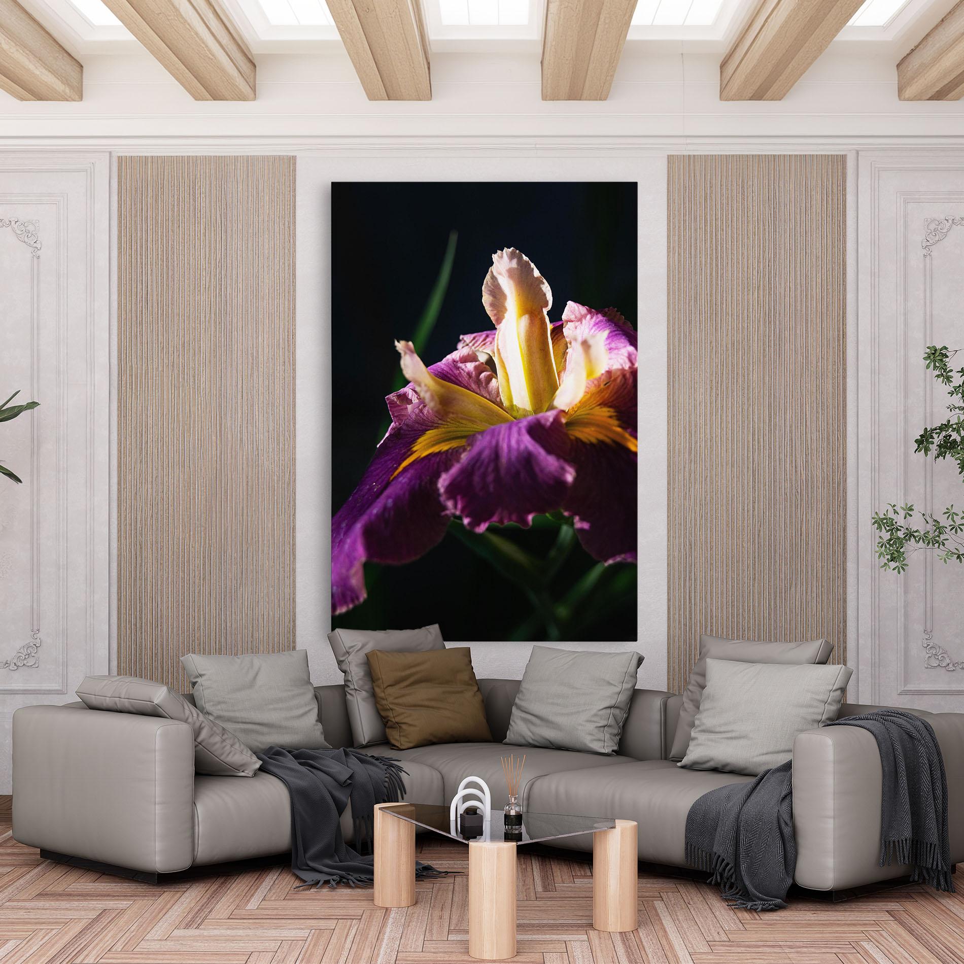 Leinwandbild Pastel Yellow Iris mockup 6