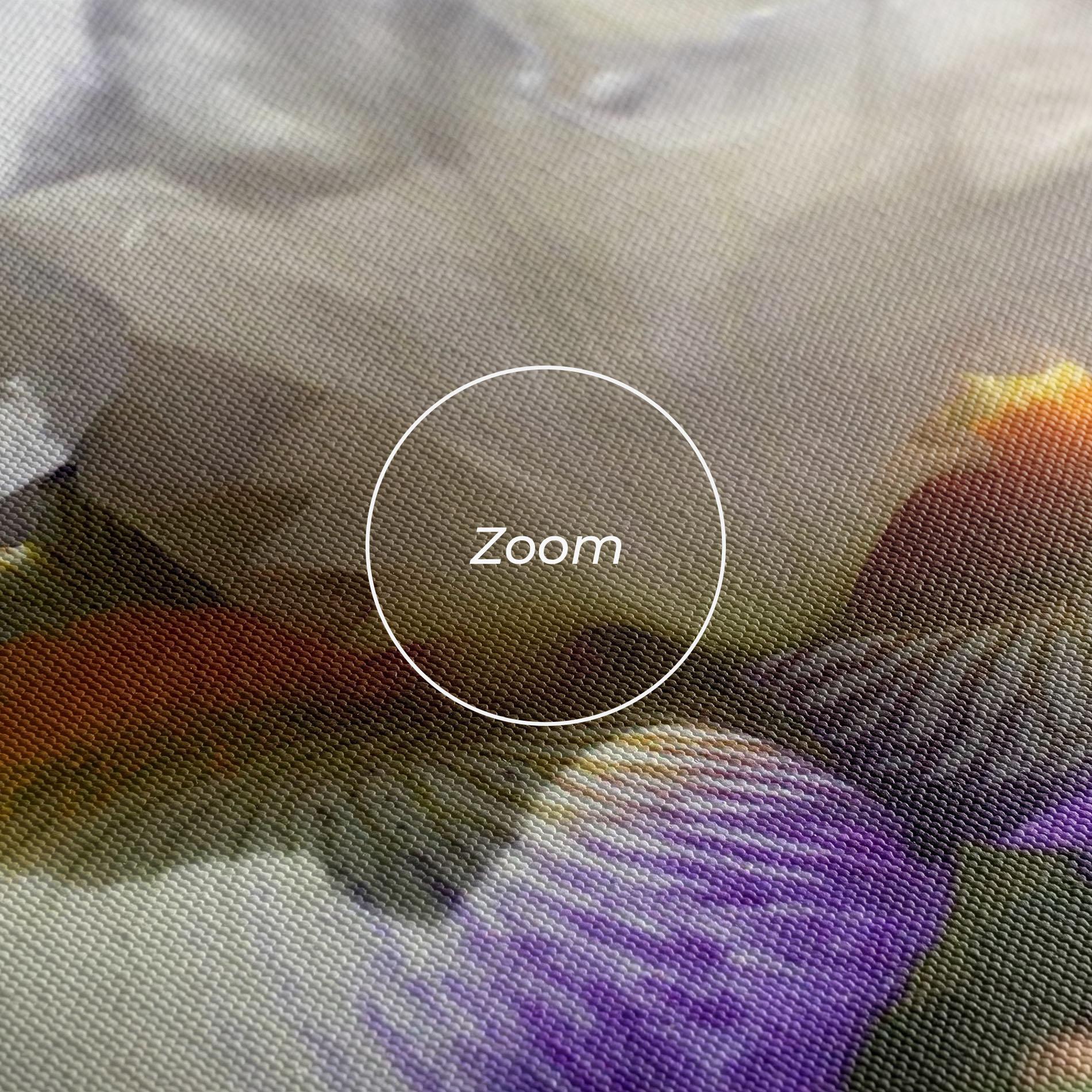 Leinwandbild Garden White Purple Irirs mockup 3