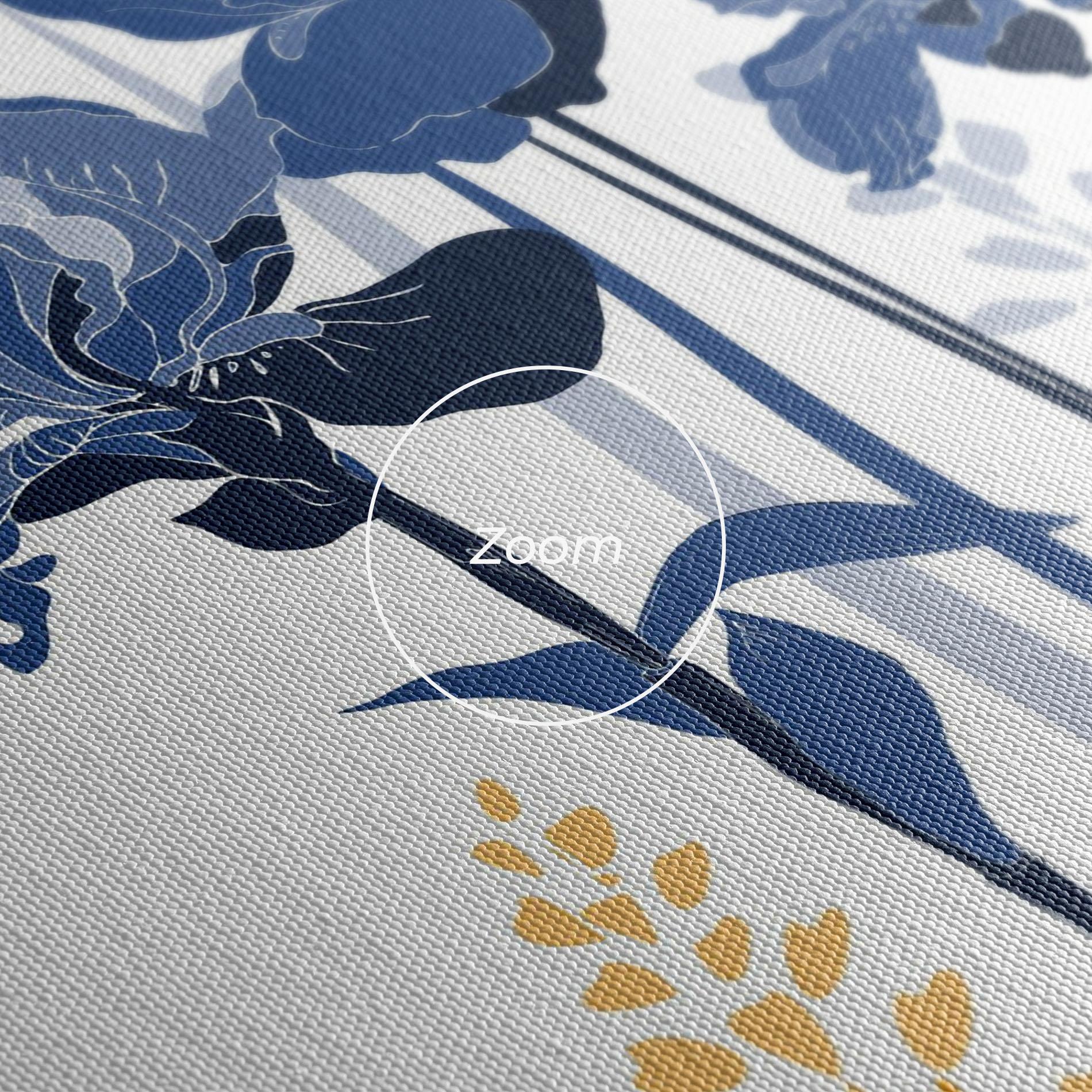Leinwandbild Iris Blue Art mockup 3