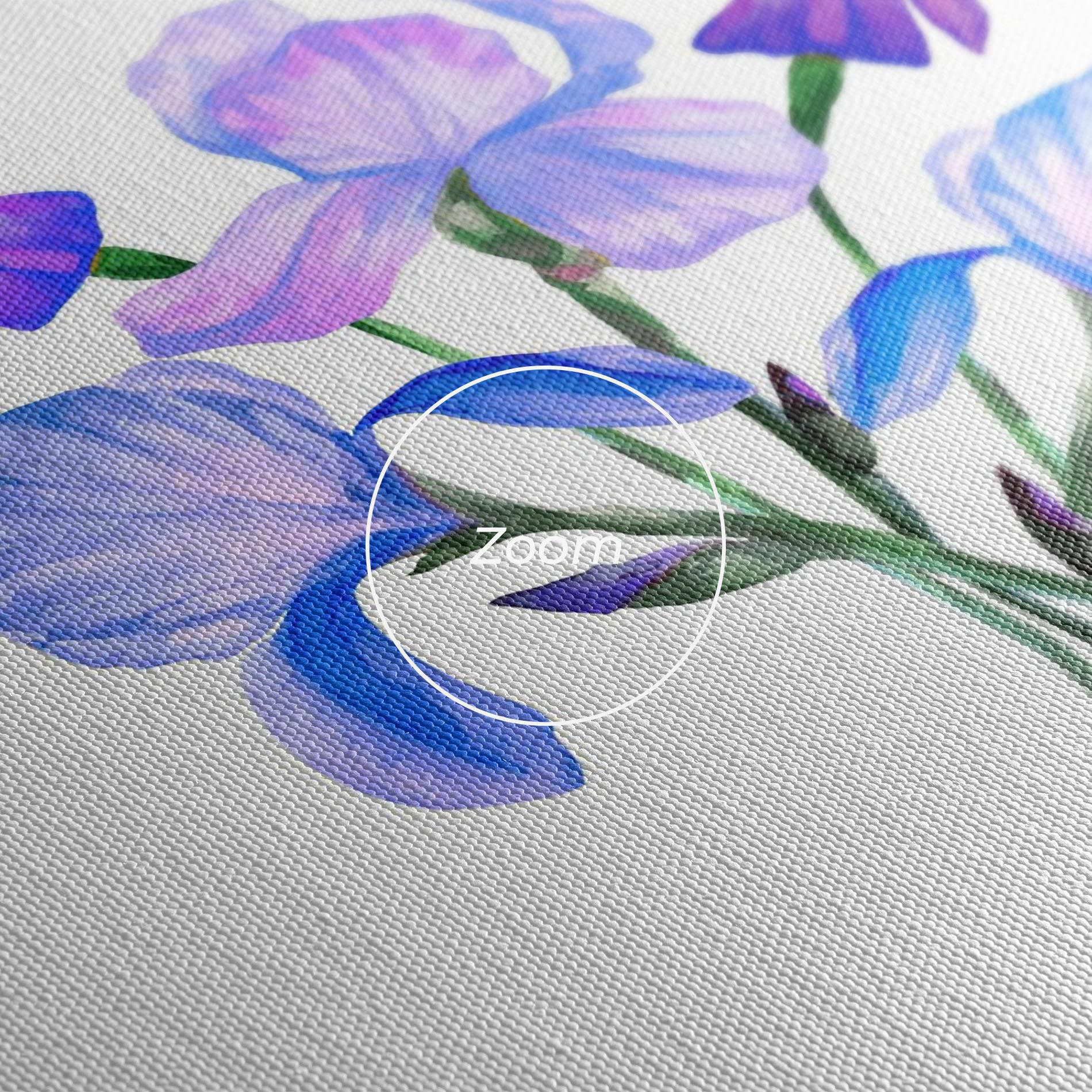 Leinwandbild Iris Set mockup 3