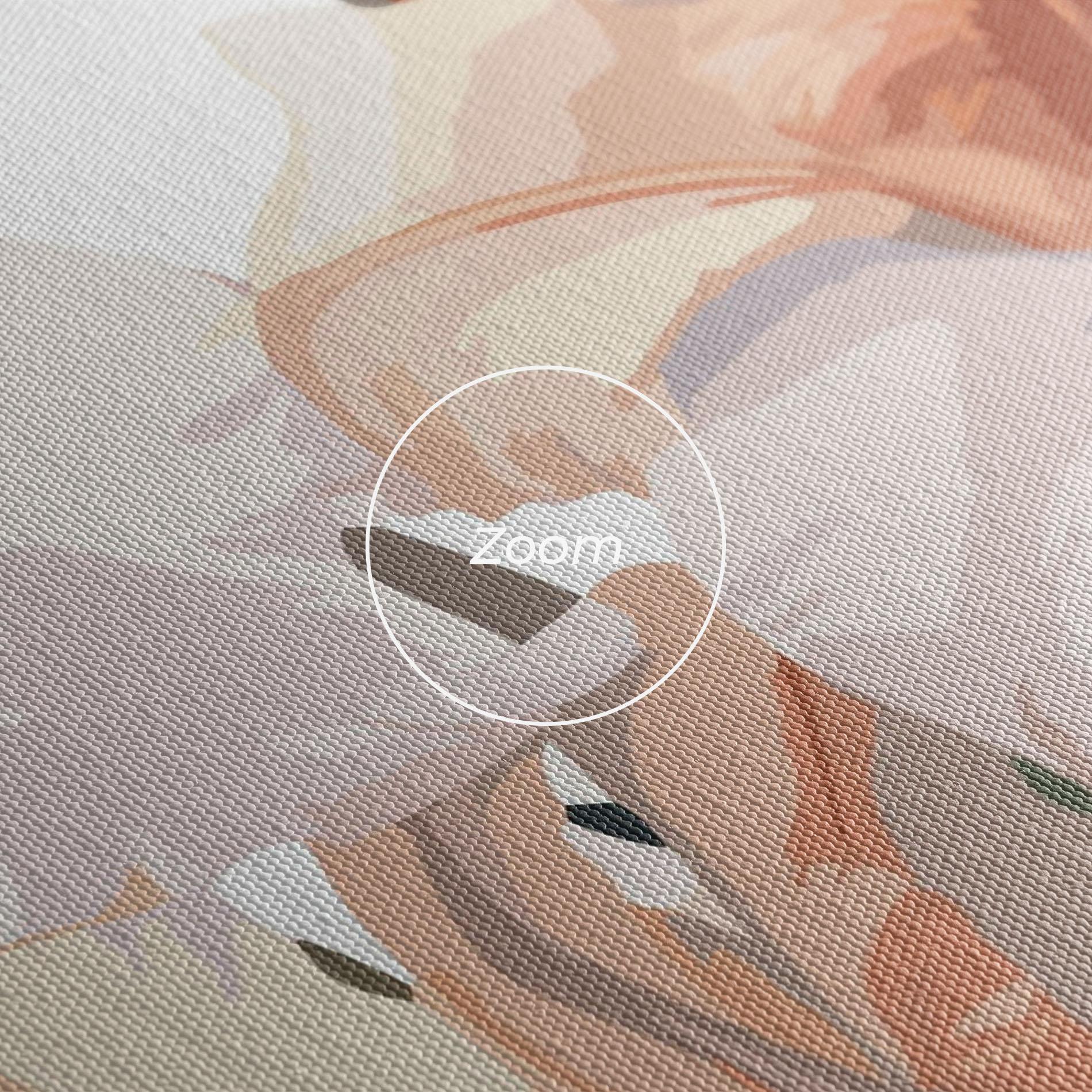 Leinwandbild Light Orange Iris mockup 3