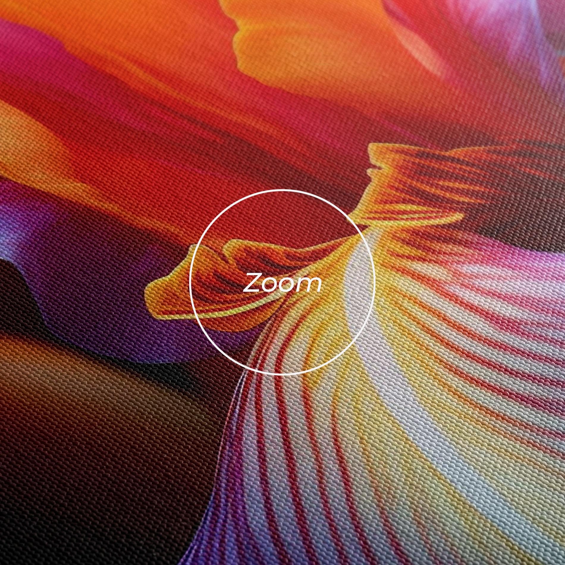 Leinwandbild Orange Purple Iris mockup 3