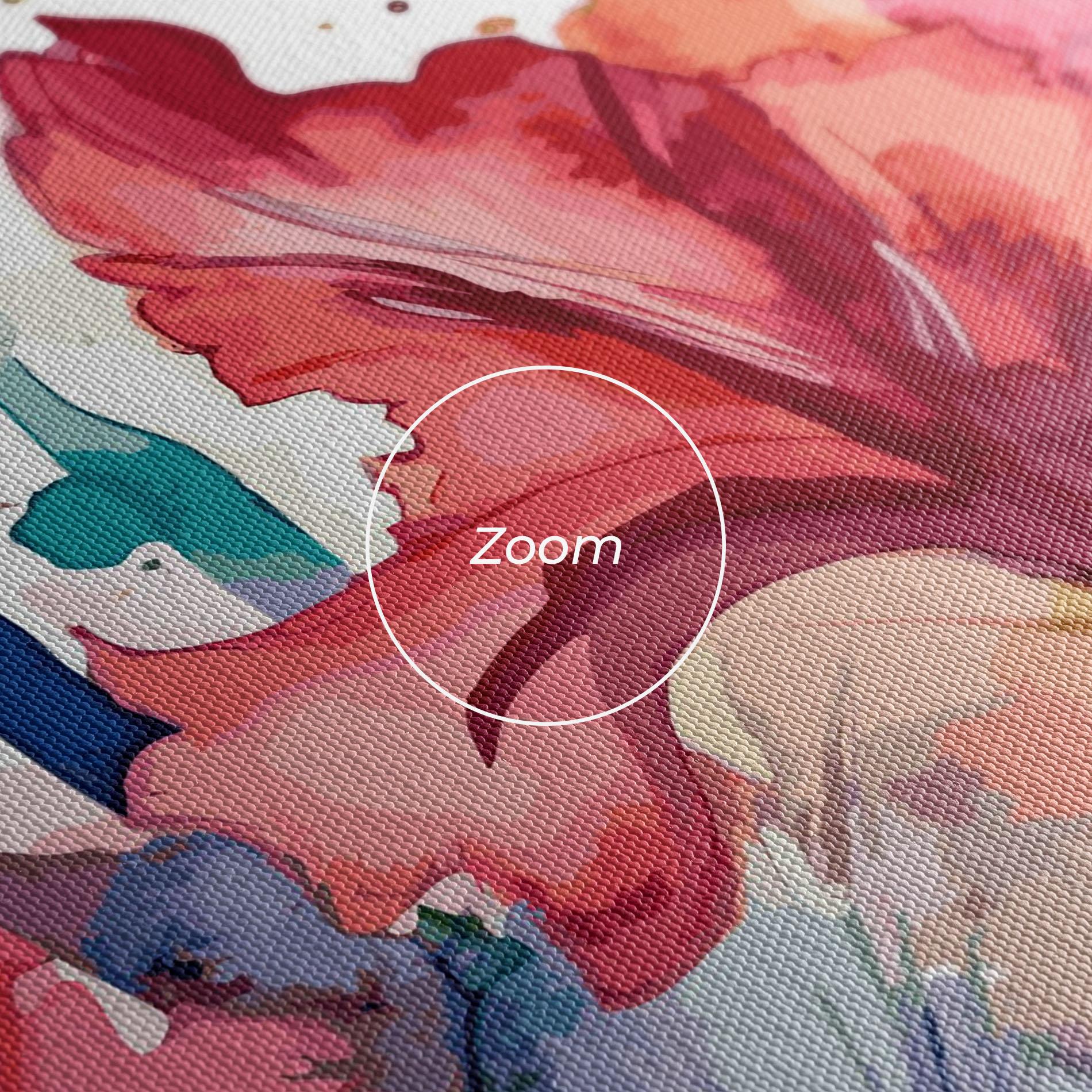 Leinwandbild Pink Blue Iris mockup 3