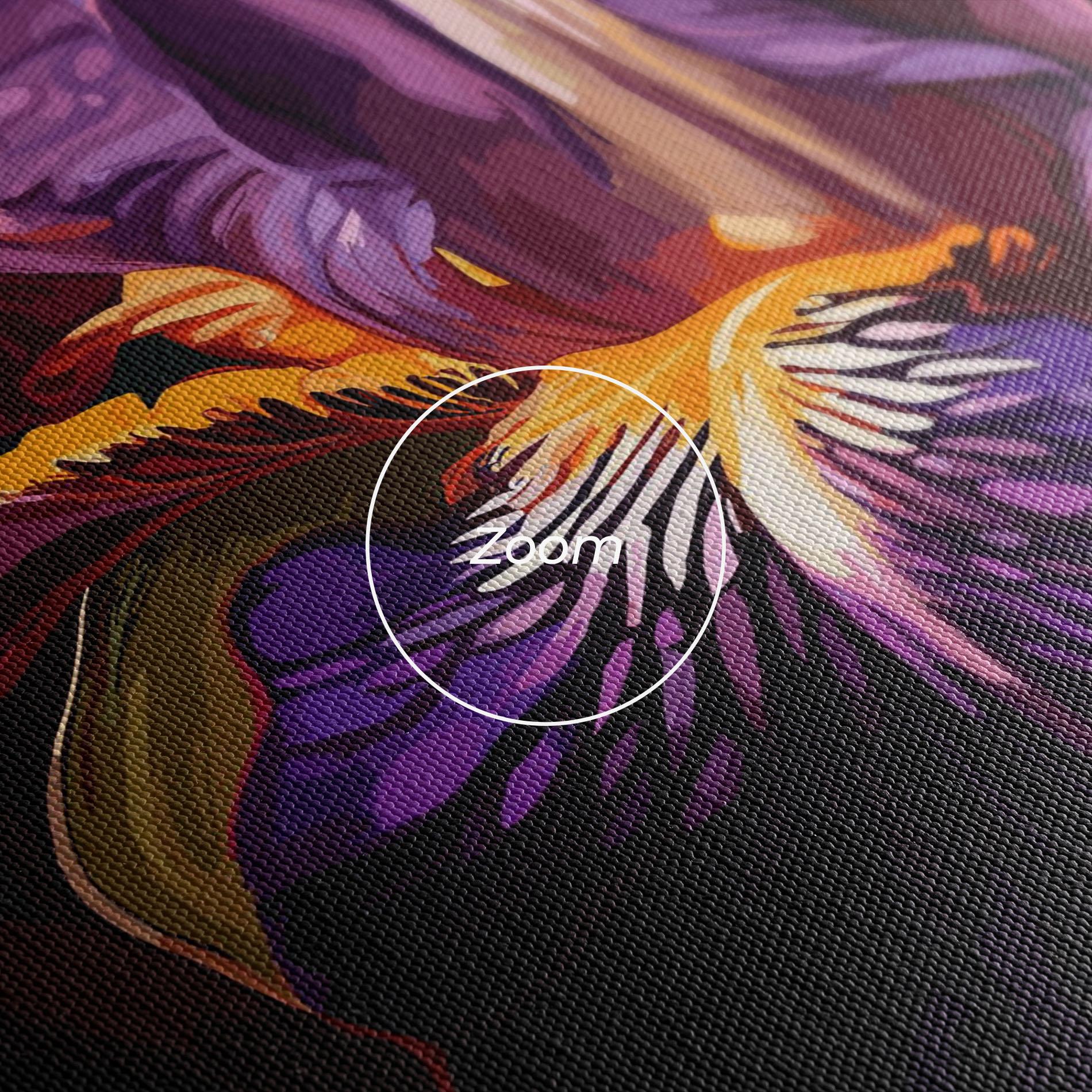 Leinwandbild Purple Orange Iris mockup 3