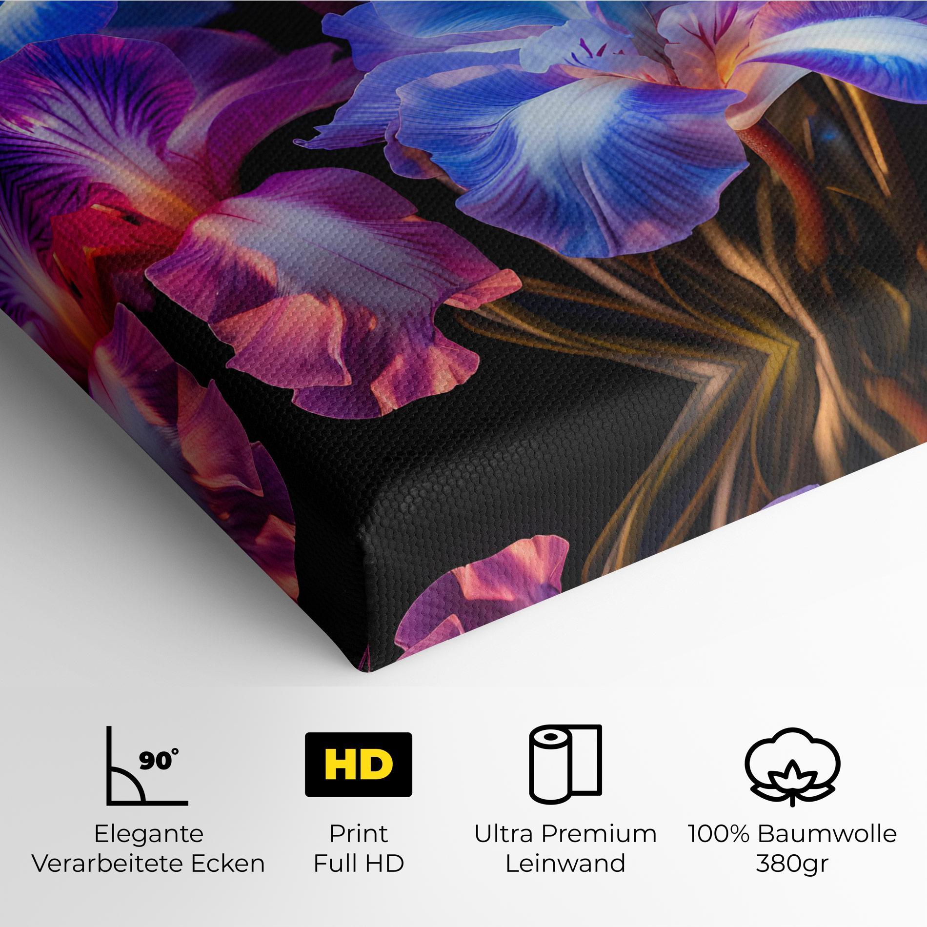 Leinwandbild Blue Light Iris mockup 4