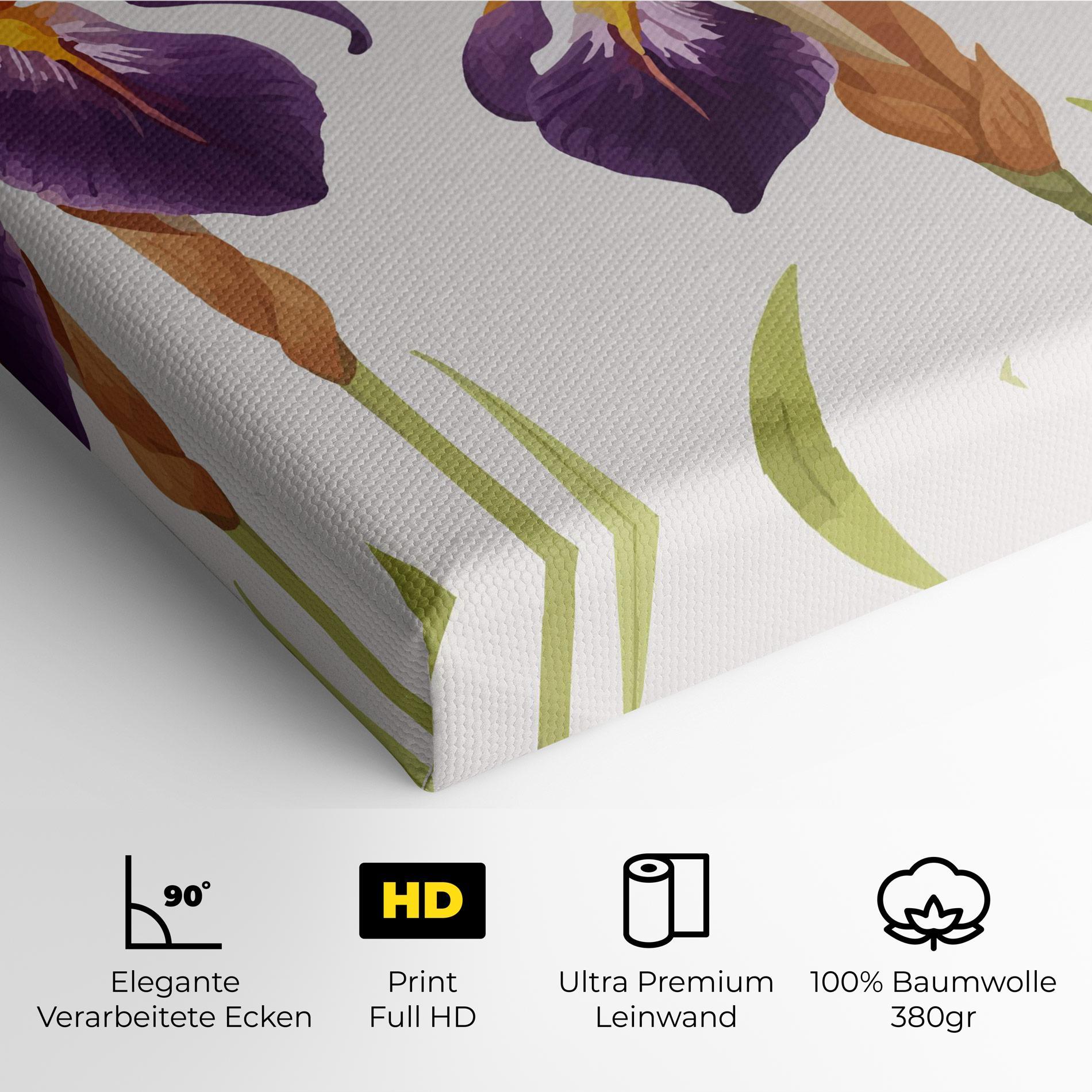 Leinwandbild Iris Leaf mockup 4