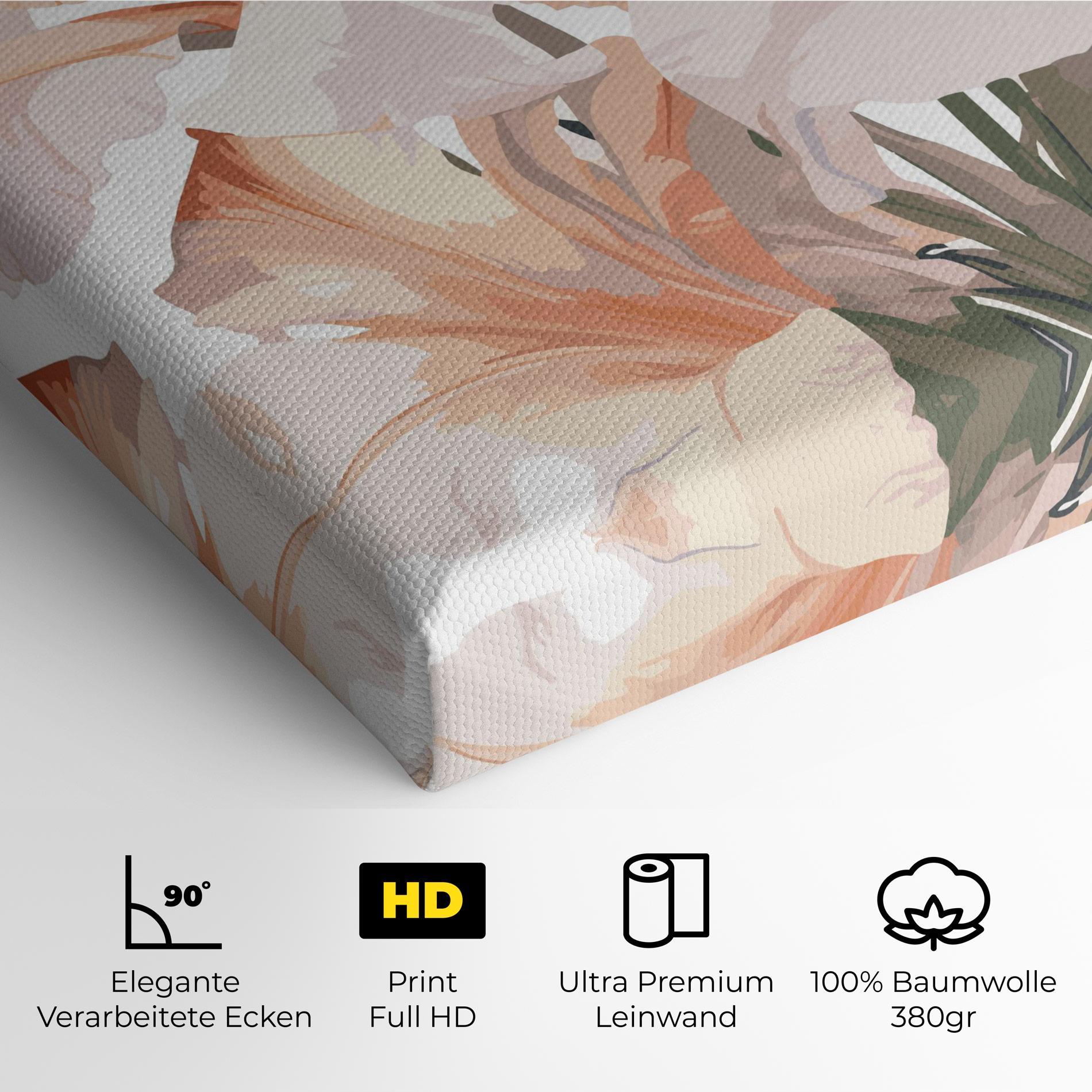 Leinwandbild Light Orange Iris mockup 4