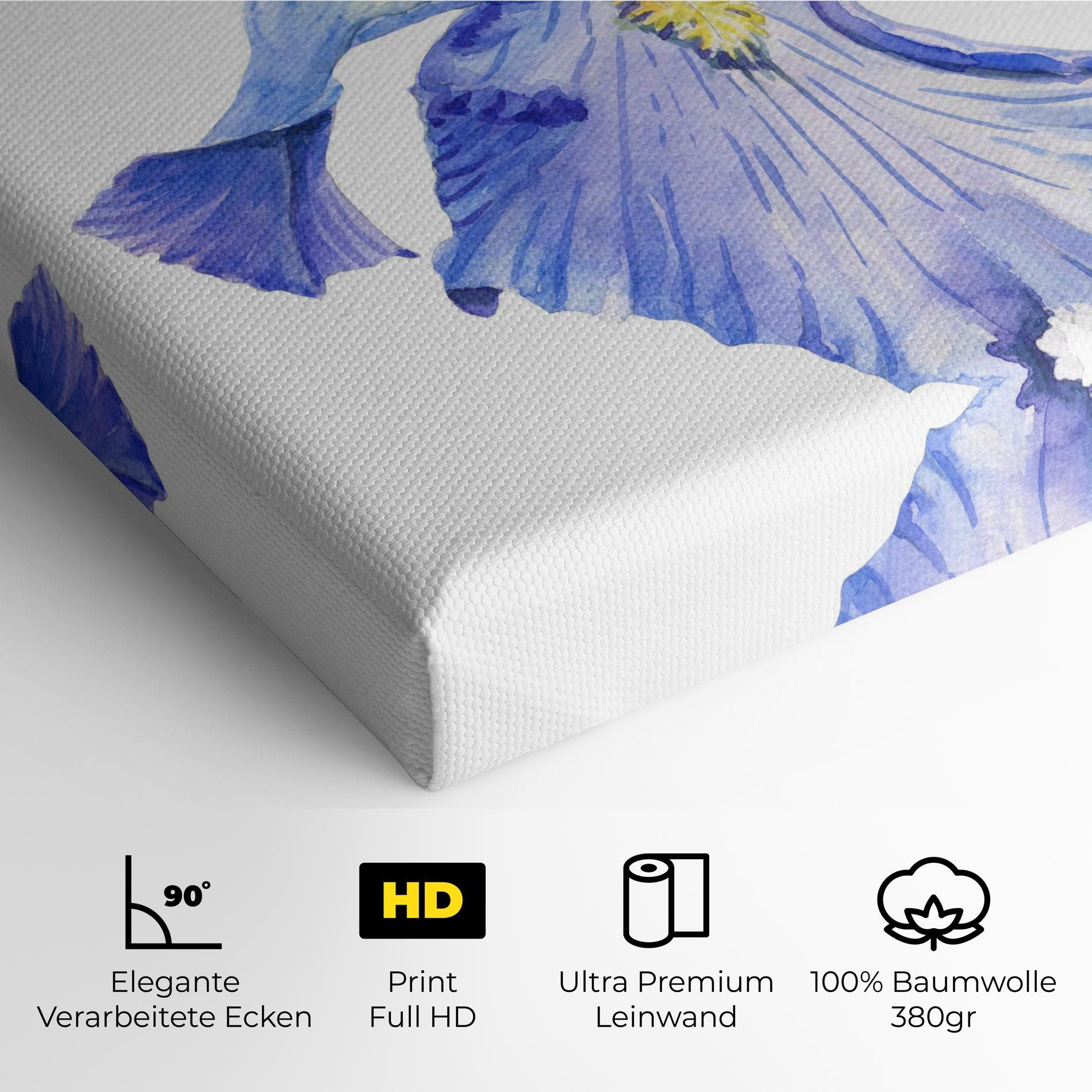 Purple Iris On White mockup 4