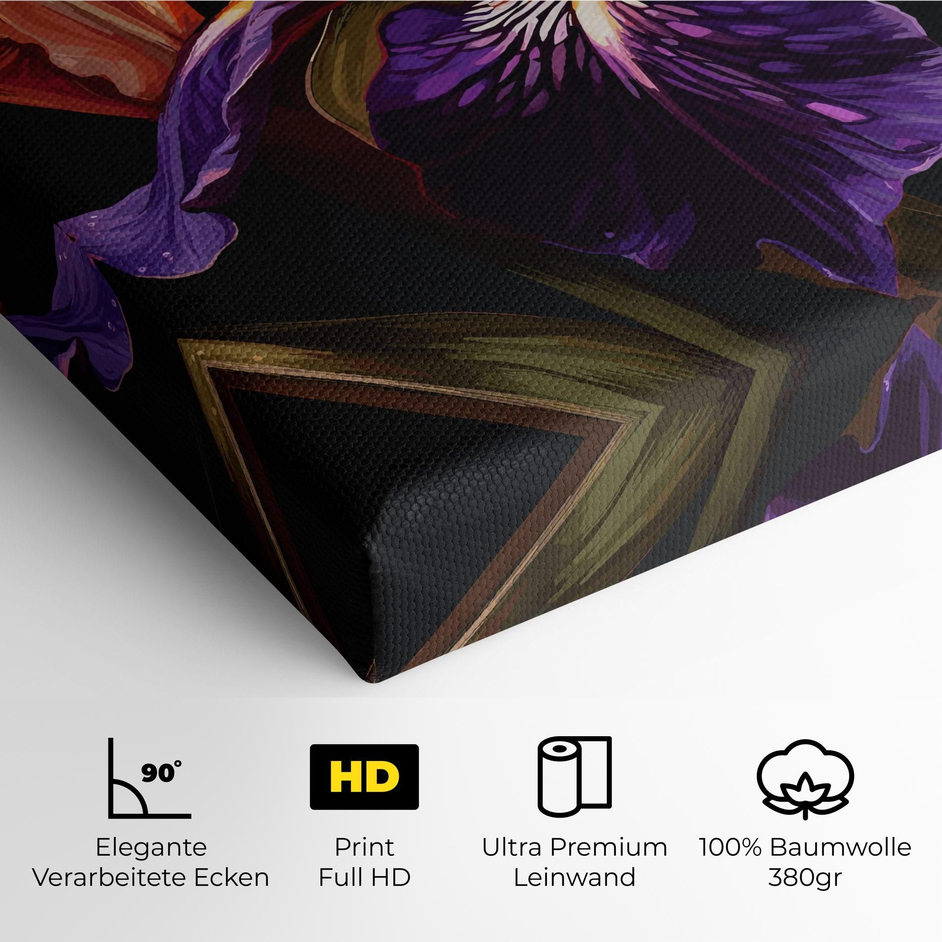 Purple Orange Iris mockup 4