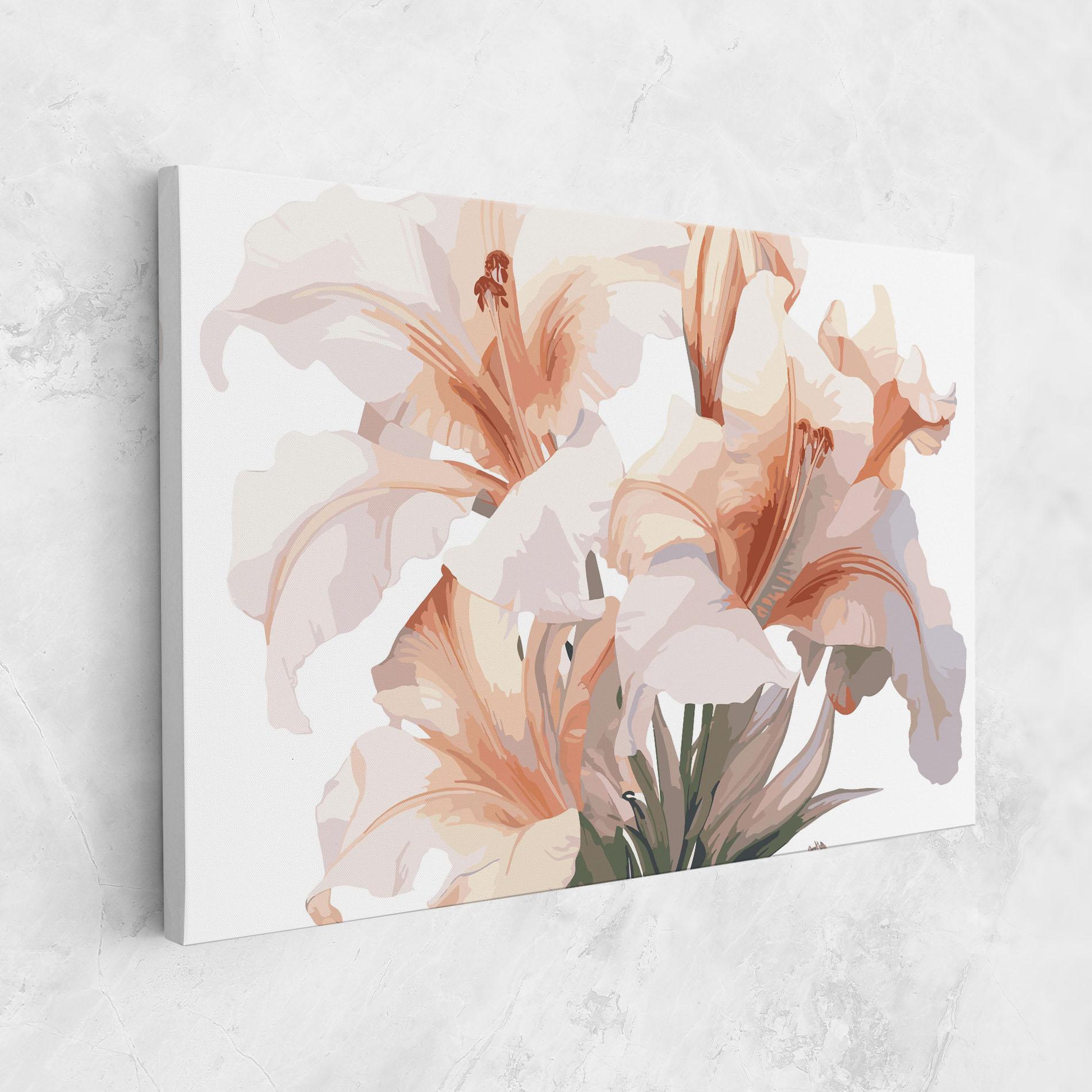 Leinwandbild Light Orange Iris mockup 1