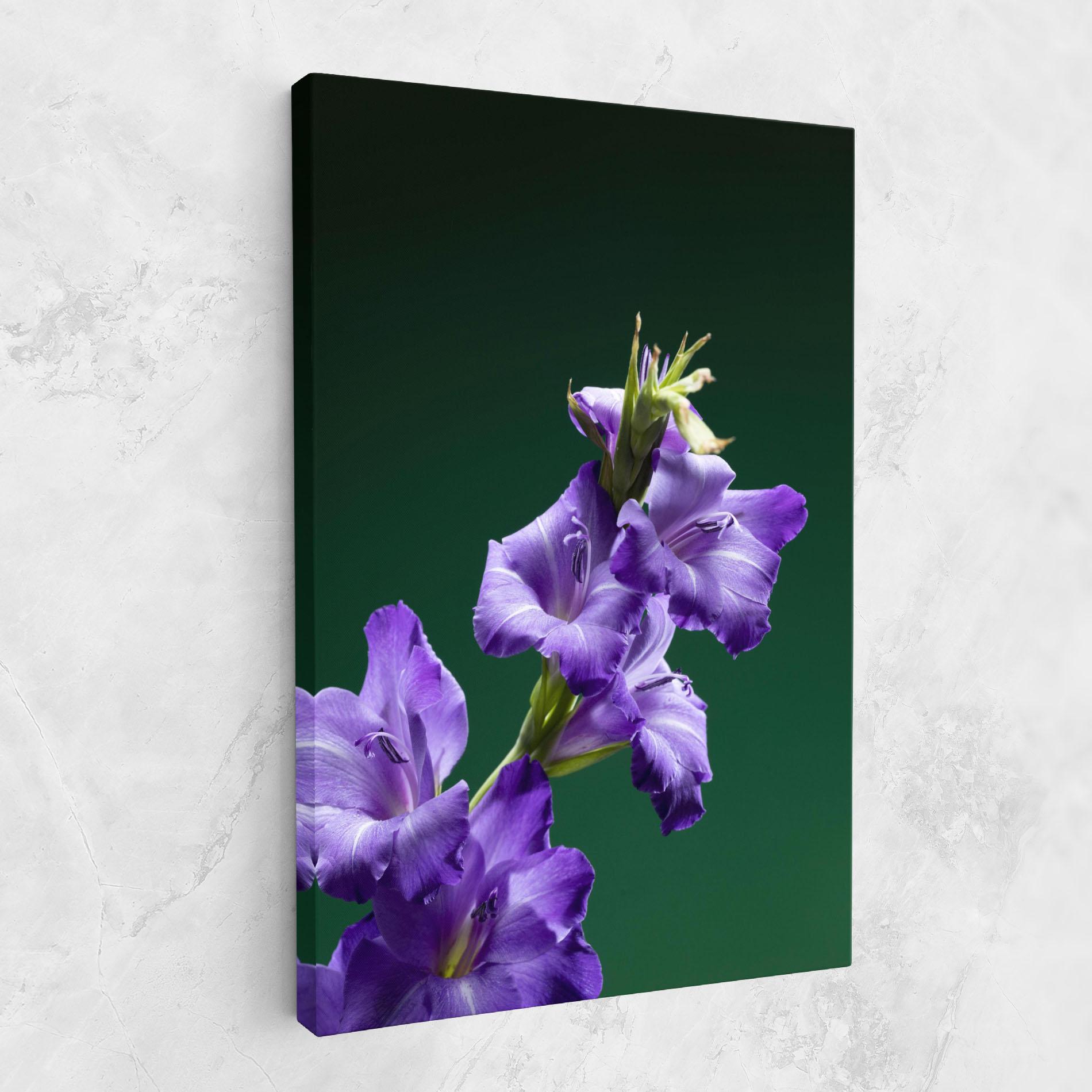 Leinwandbild Iris On Green mockup 1