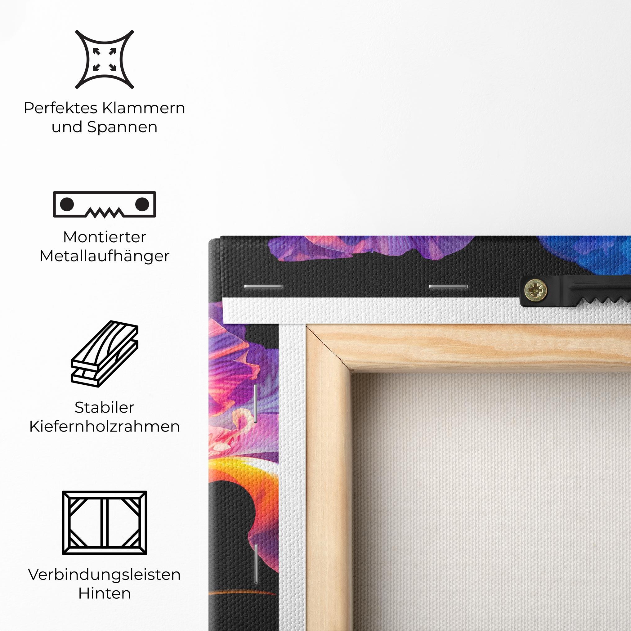 Leinwandbild Blue Light Iris mockup 5