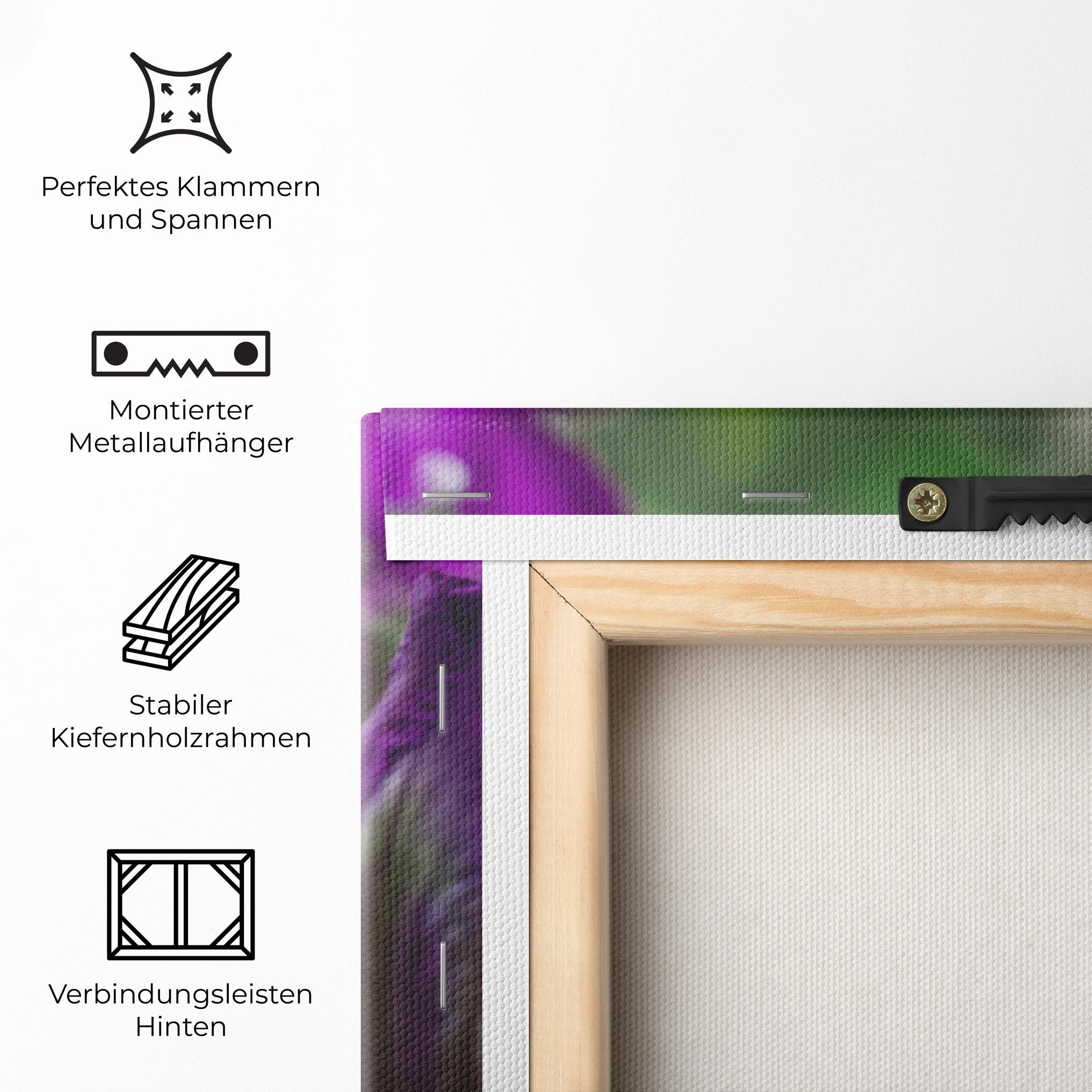 Leinwandbild Dark Pink Iris mockup 5