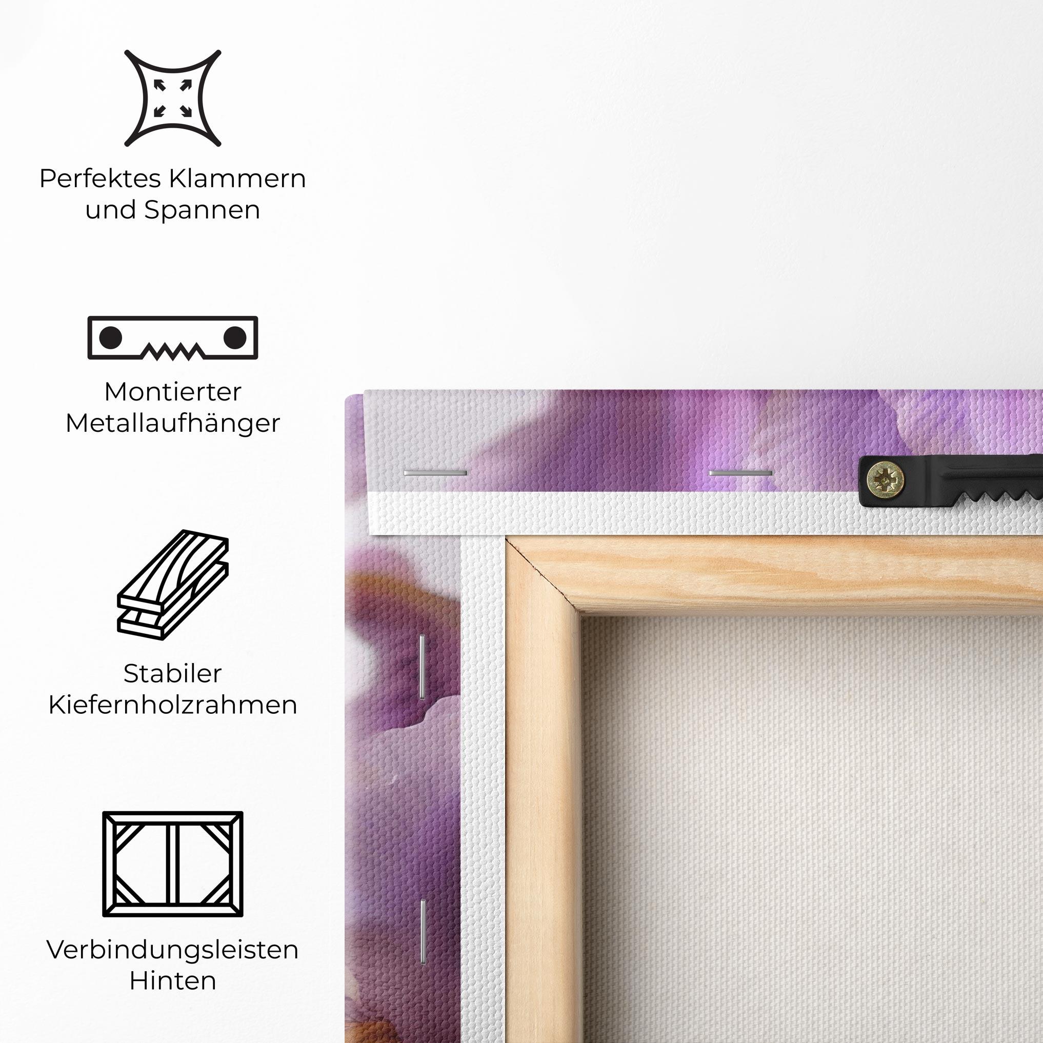 Leinwandbild Iris In Vase mockup 5