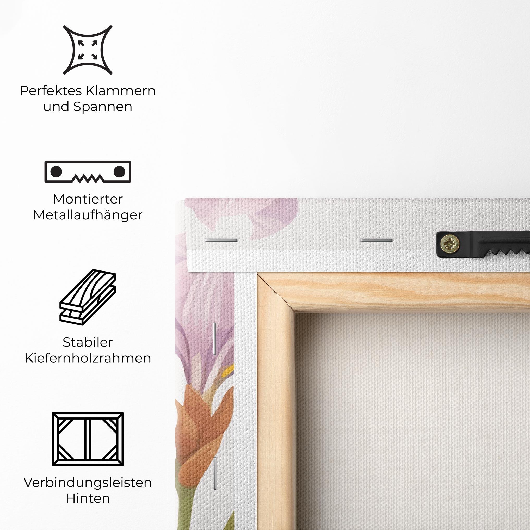 Leinwandbild Iris Leaf mockup 5