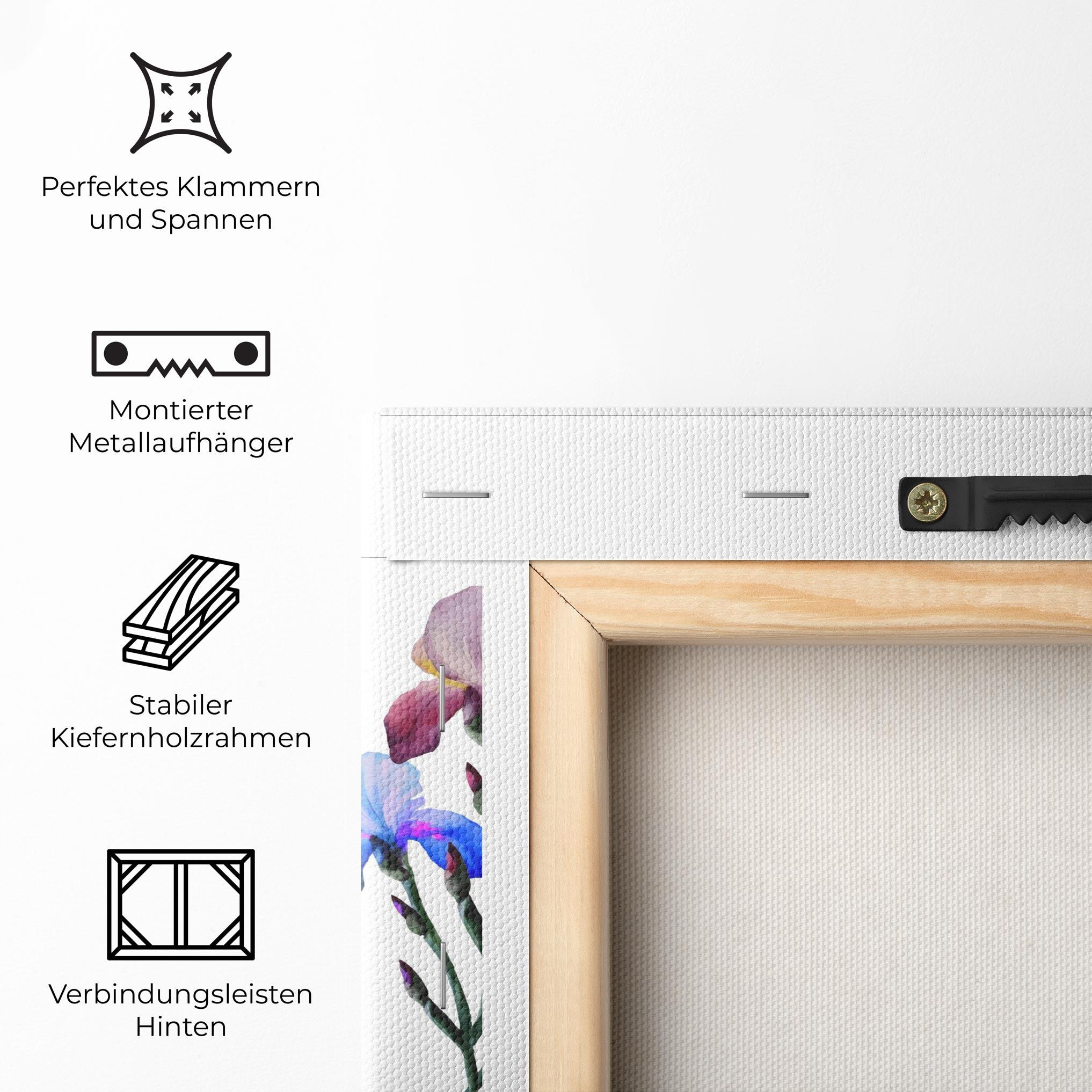 Leinwandbild Iris Set mockup 5