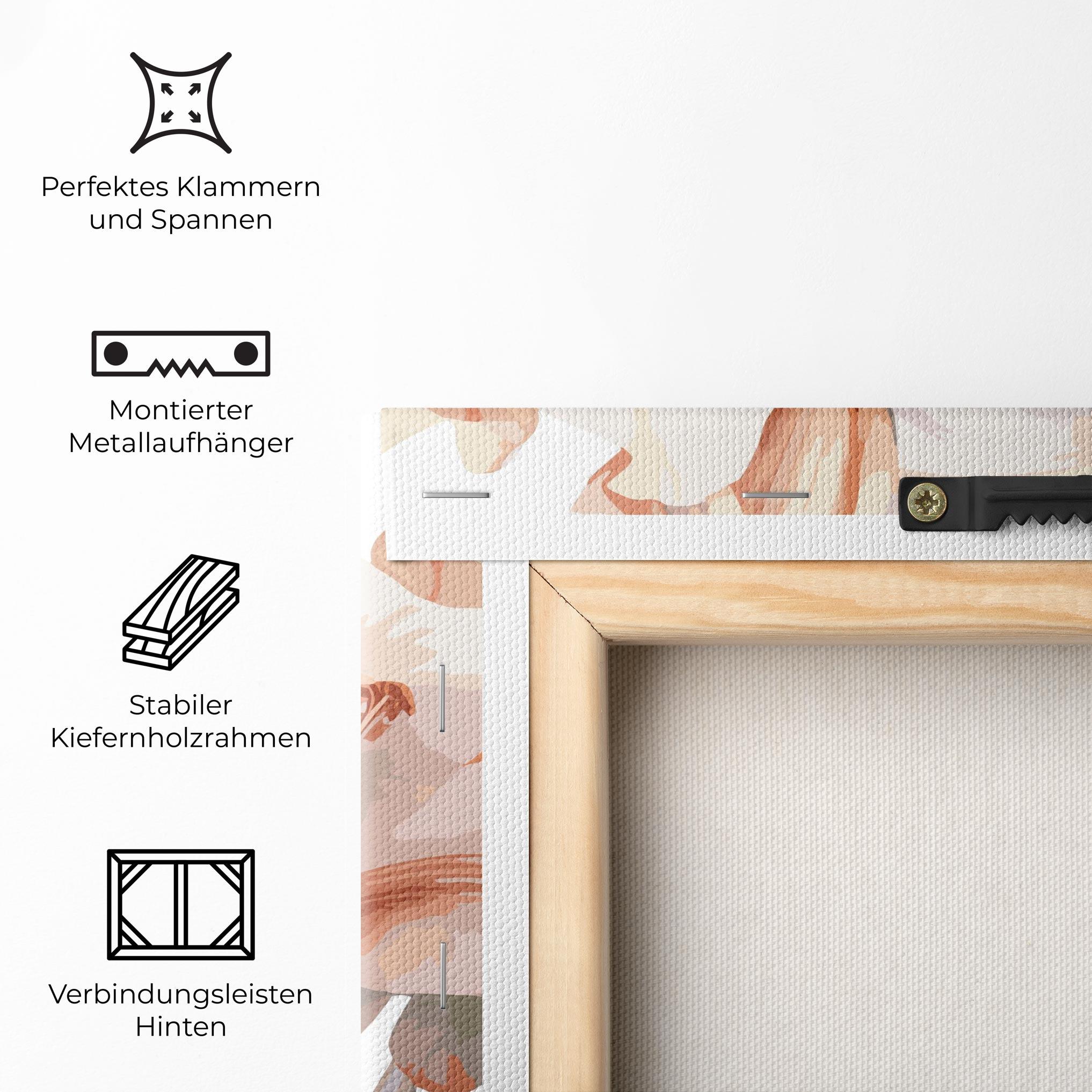 Leinwandbild Light Orange Iris mockup 5
