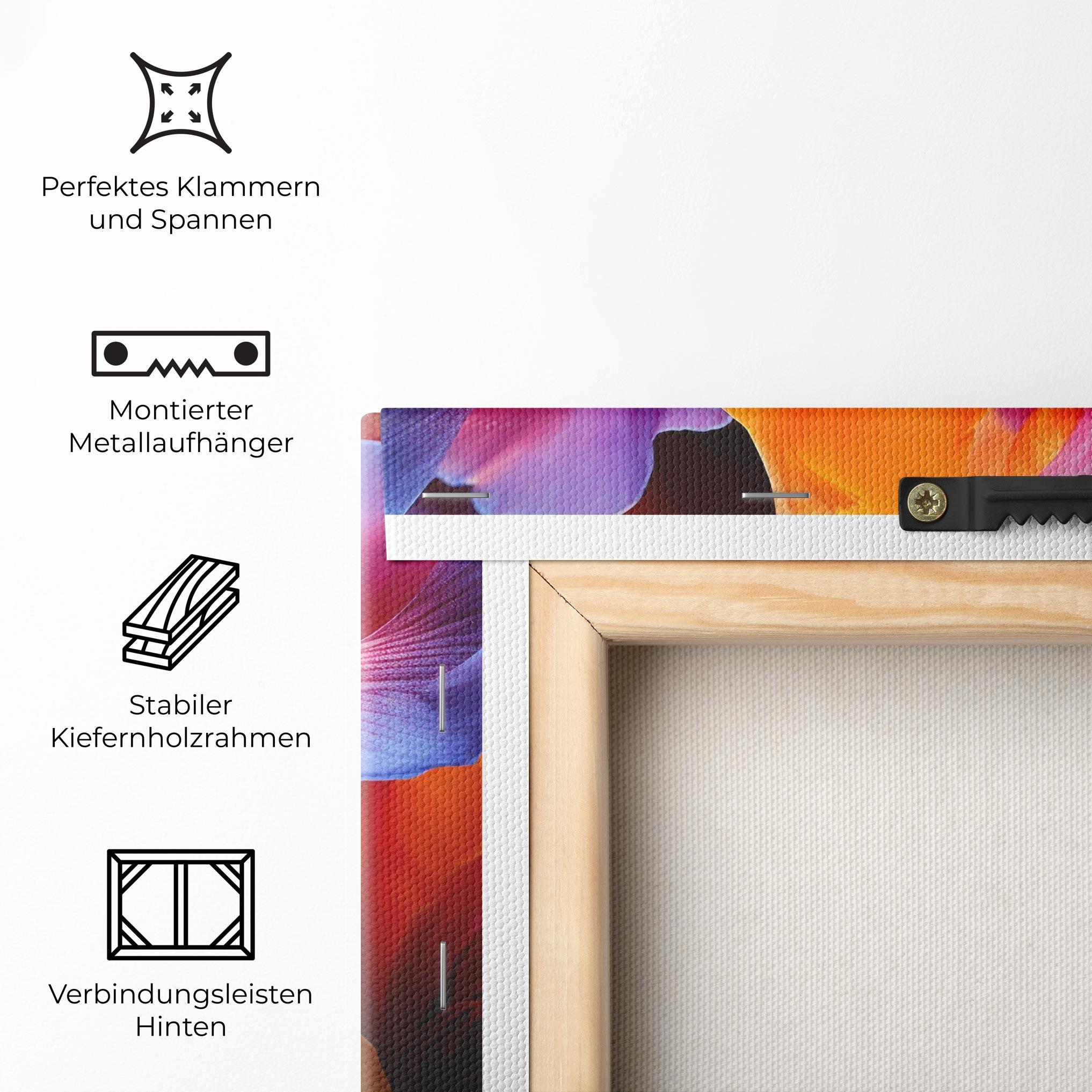 Leinwandbild Orange Purple Iris mockup 5