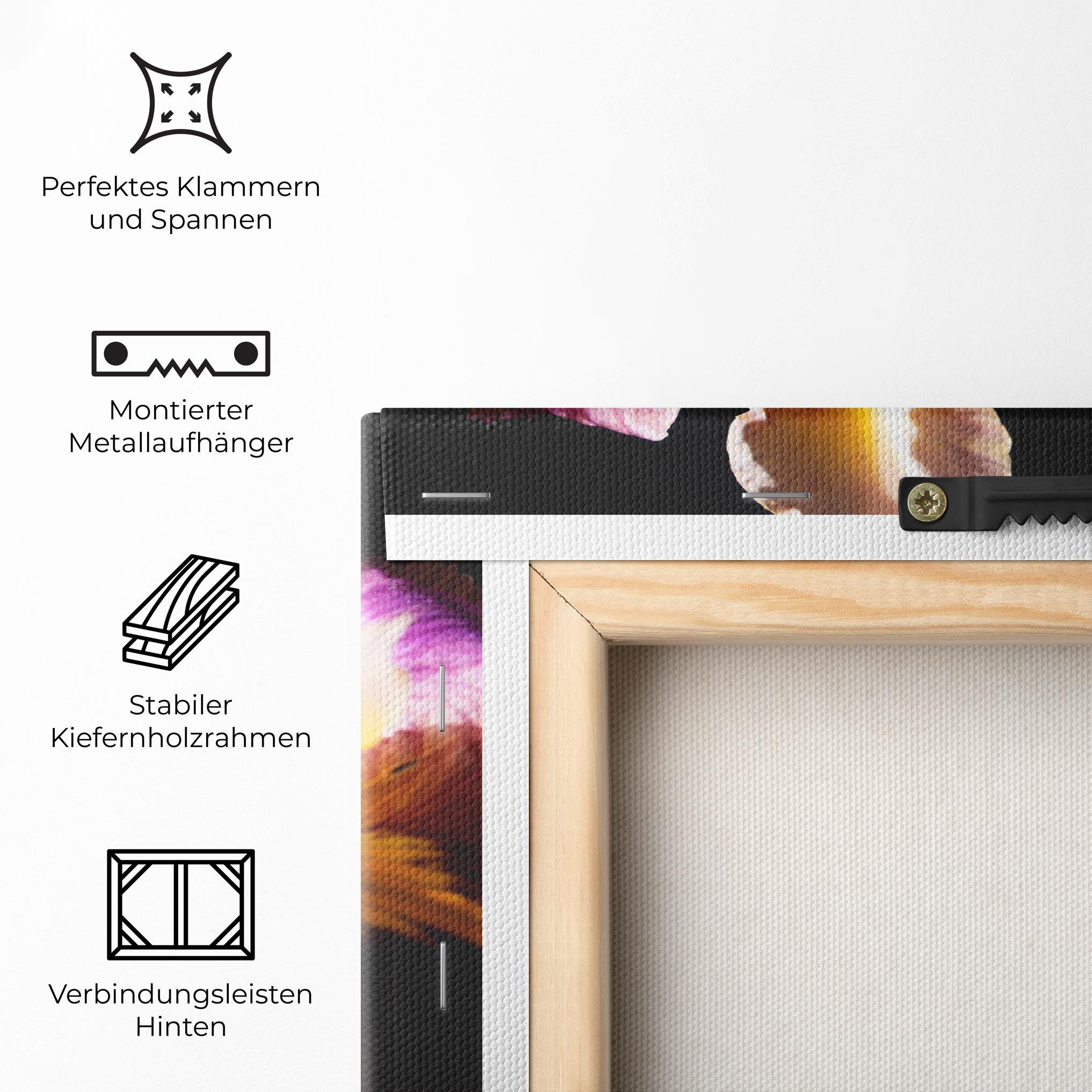 Leinwandbild Pastel Yellow Iris mockup 5