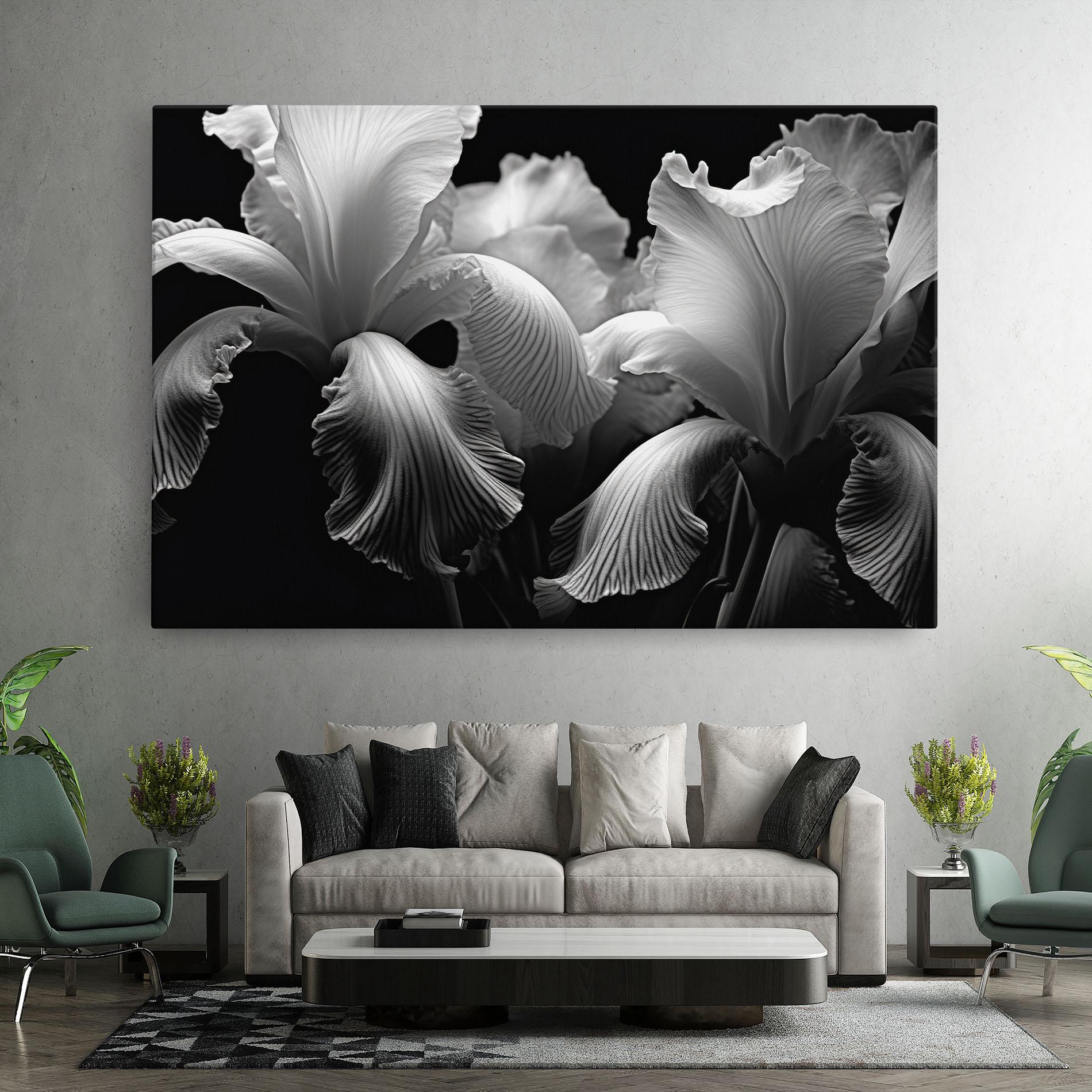 Leinwandbild Grey Iris mockup 7