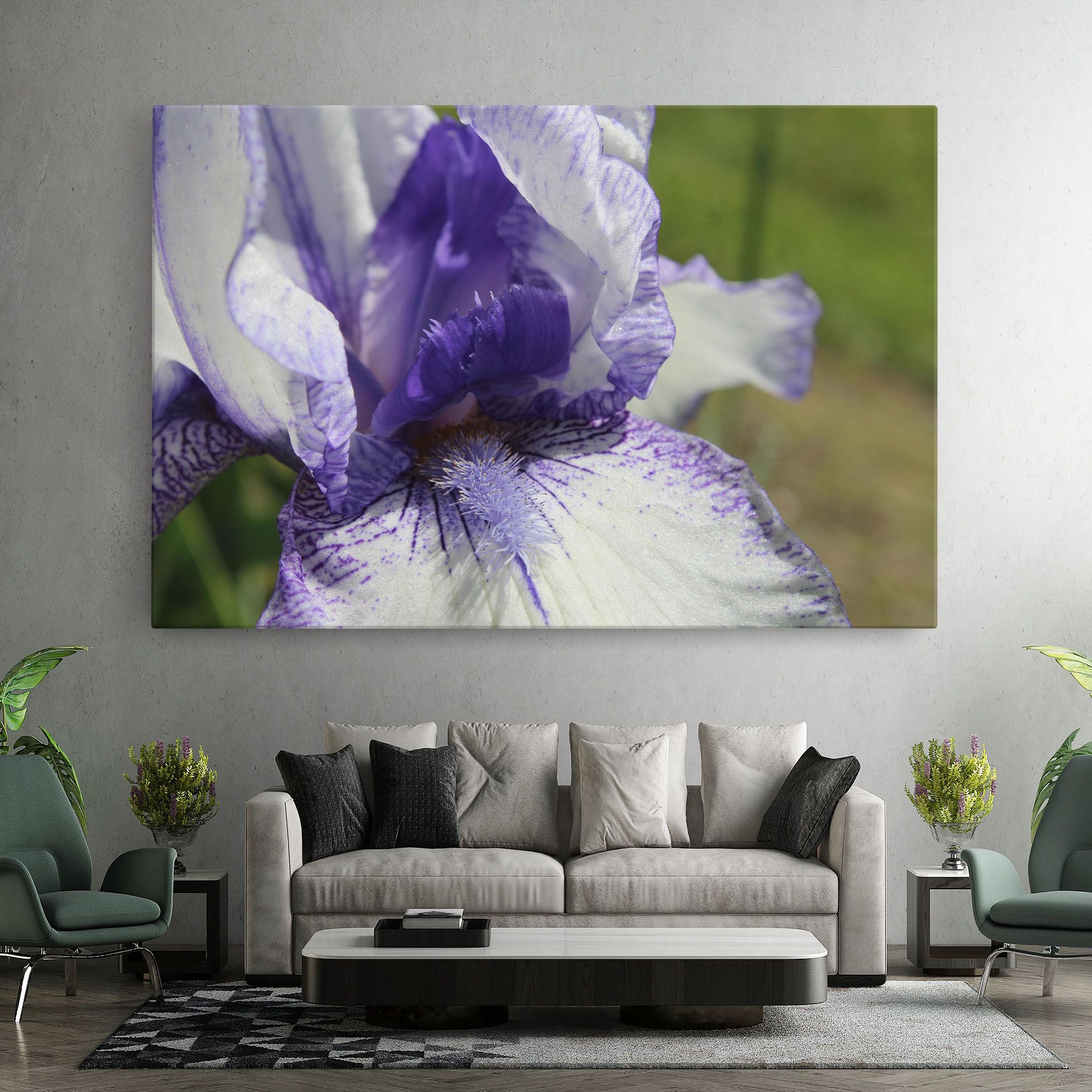 White Purple Iris mockup 7