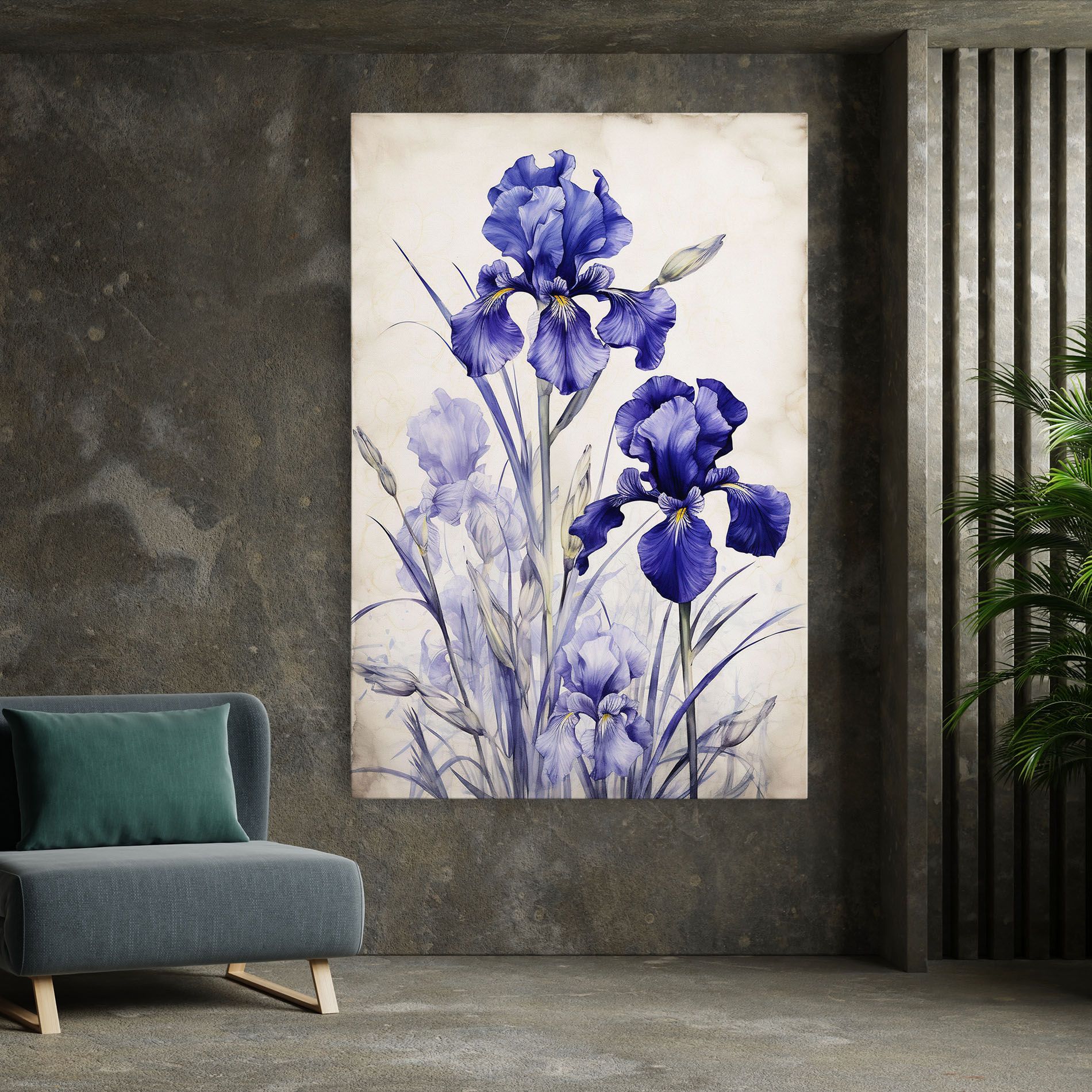 Irises Painting mockup 7