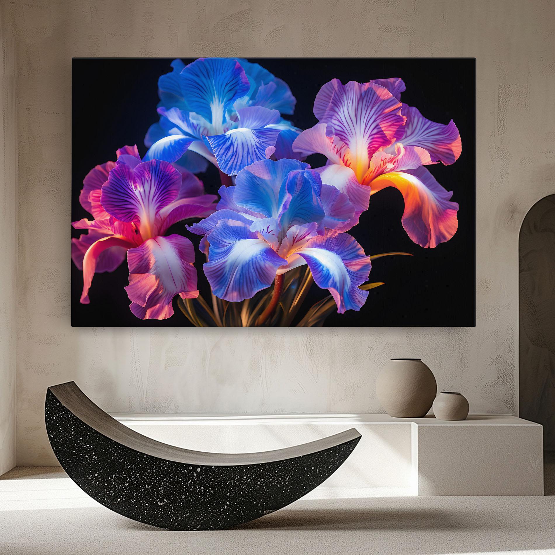 Leinwandbild Blue Light Iris mockup 8