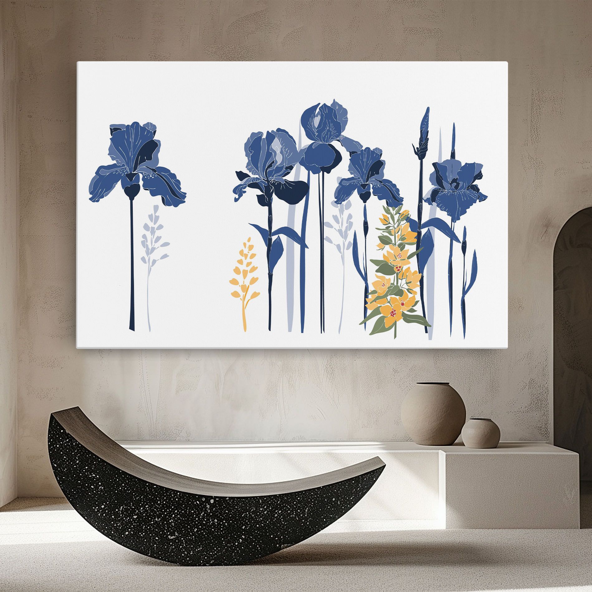 Iris Blue Art mockup 8