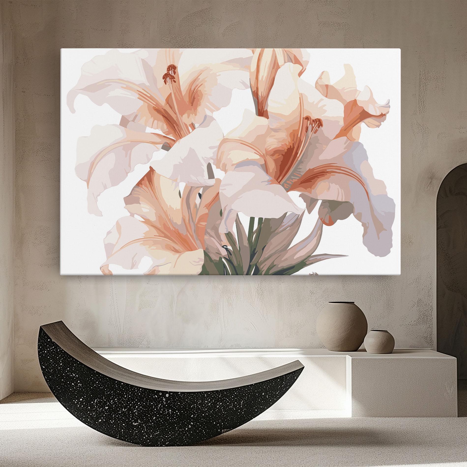 Leinwandbild Light Orange Iris mockup 8