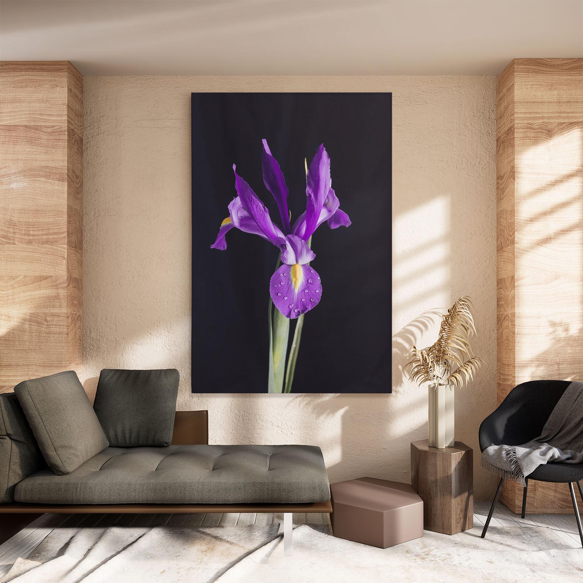 Leinwandbild Fresh Purple Iris mockup 8