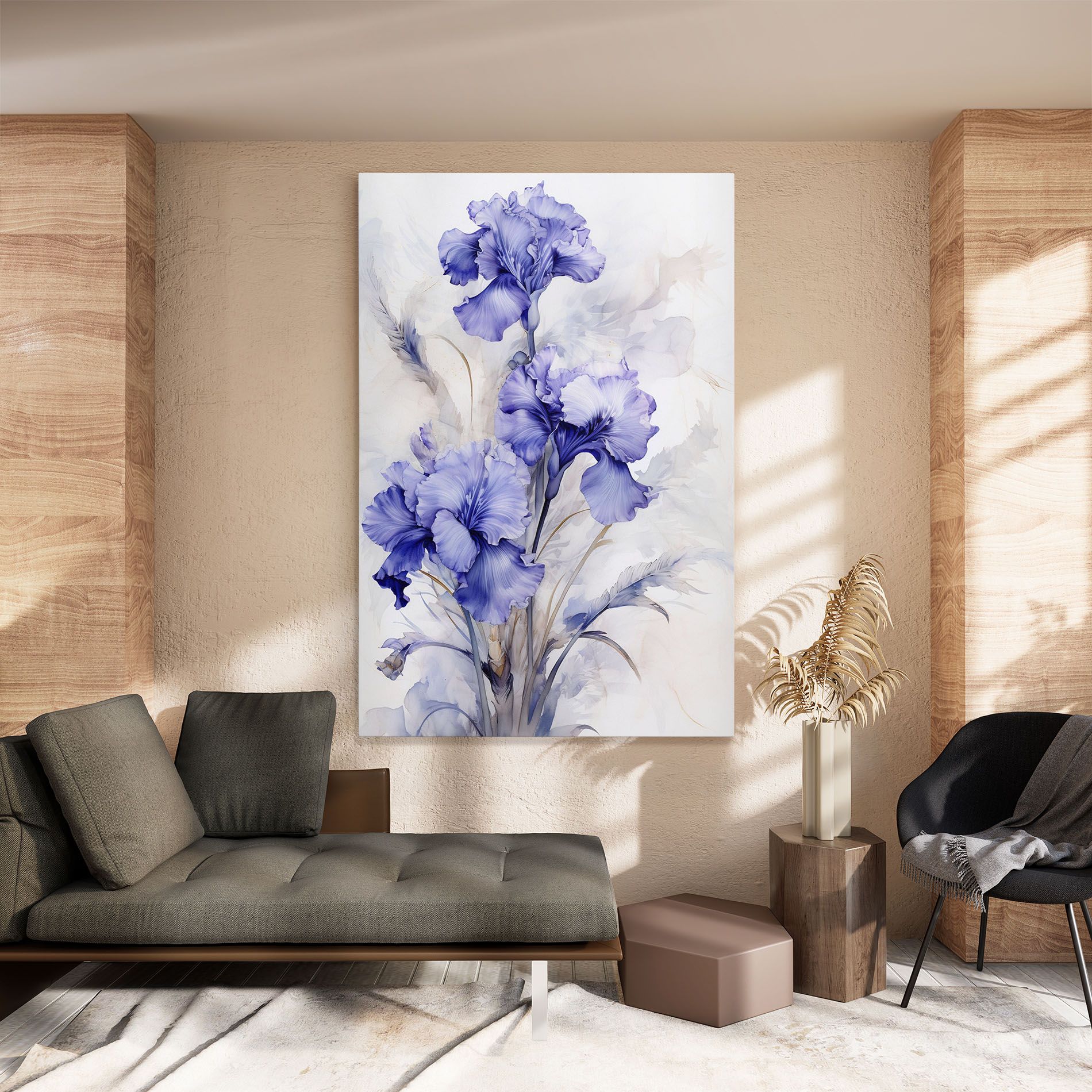 Purple Iris Painting mockup 8