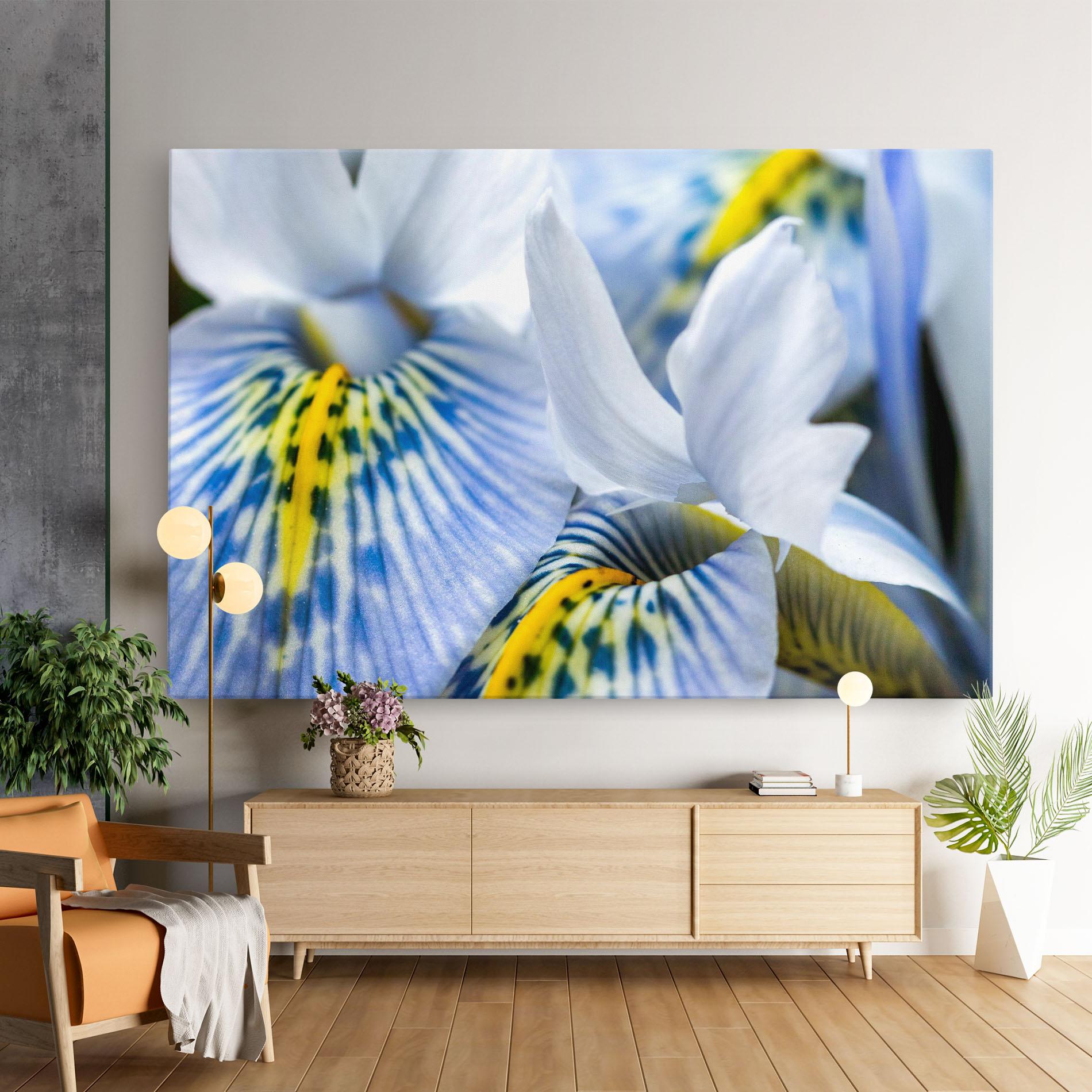 Leinwandbild Blue Yellow Iris mockup 9