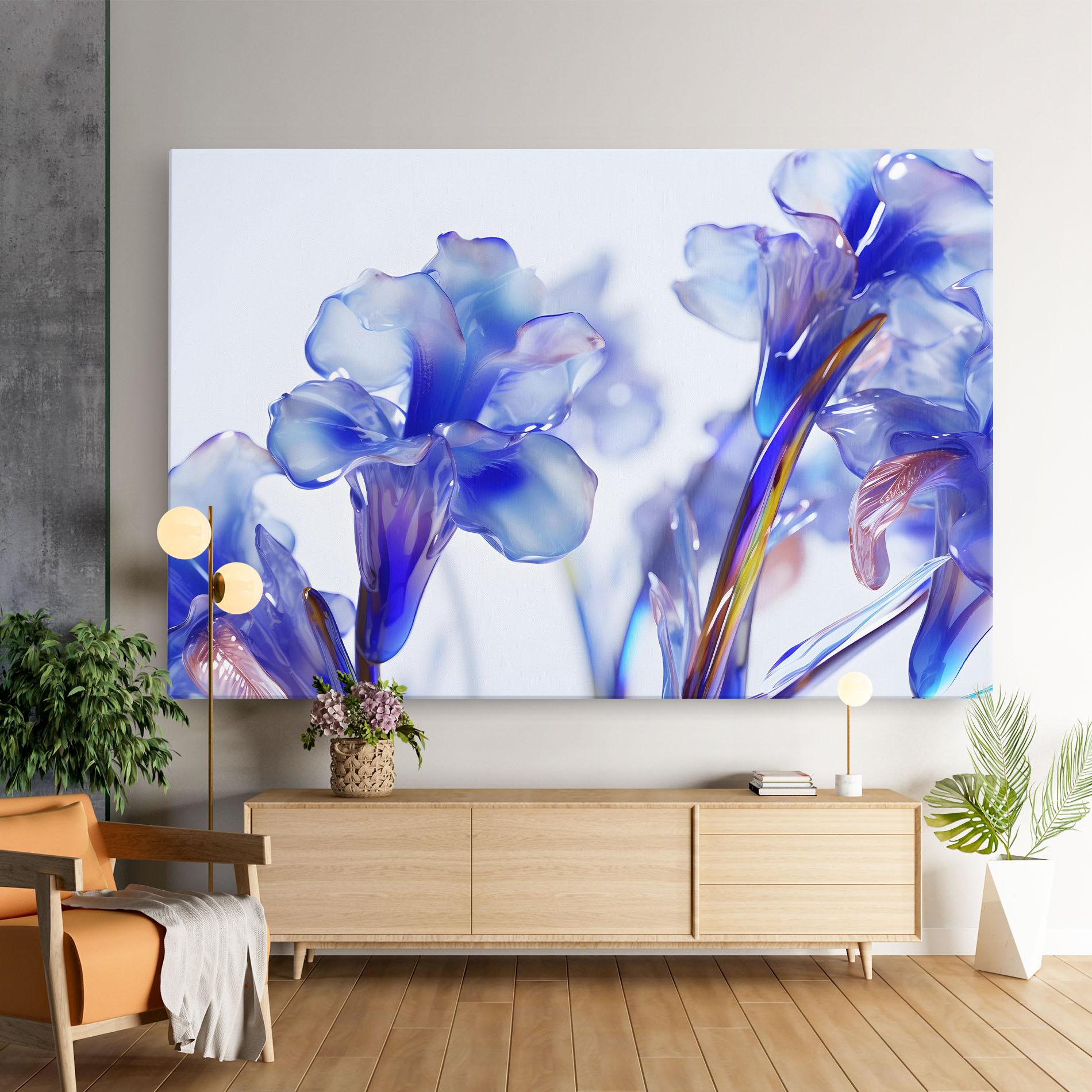 Leinwandbild Iris Glass mockup 9