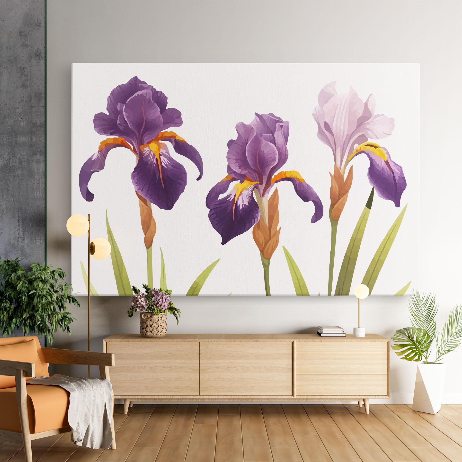 Leinwandbild Iris Leaf mockup 9