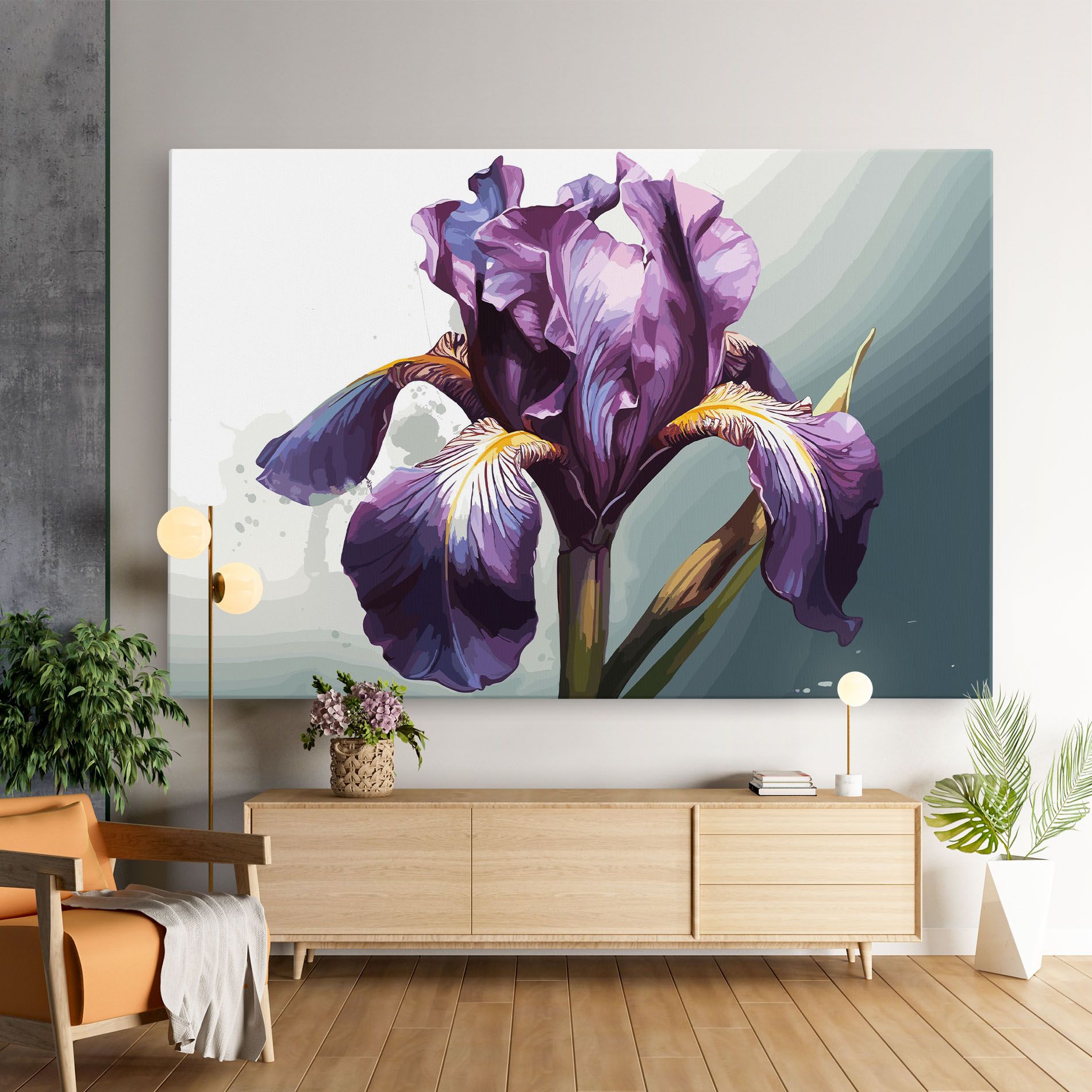 Purple Blue Iris mockup 9