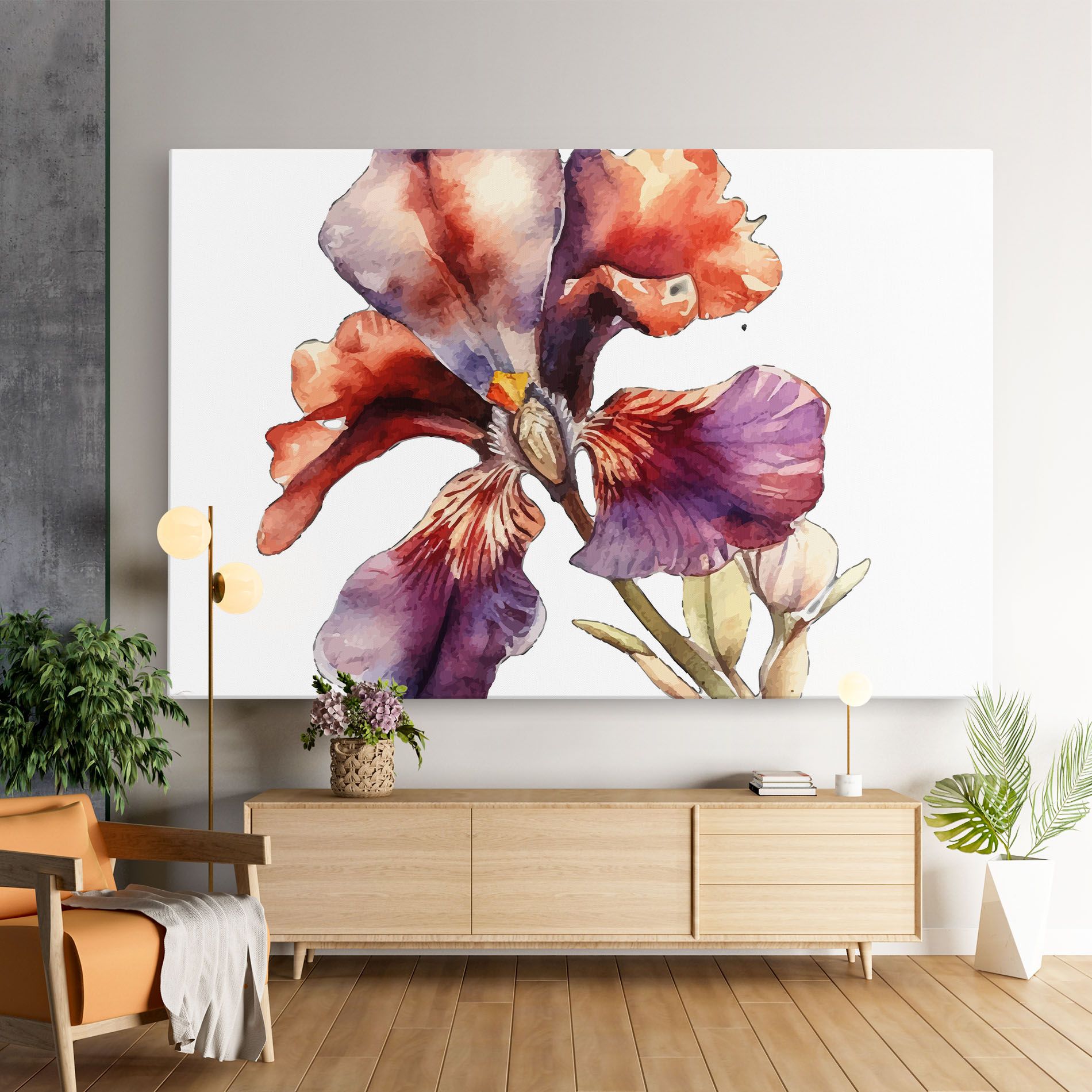 Watercolor Iris mockup 9